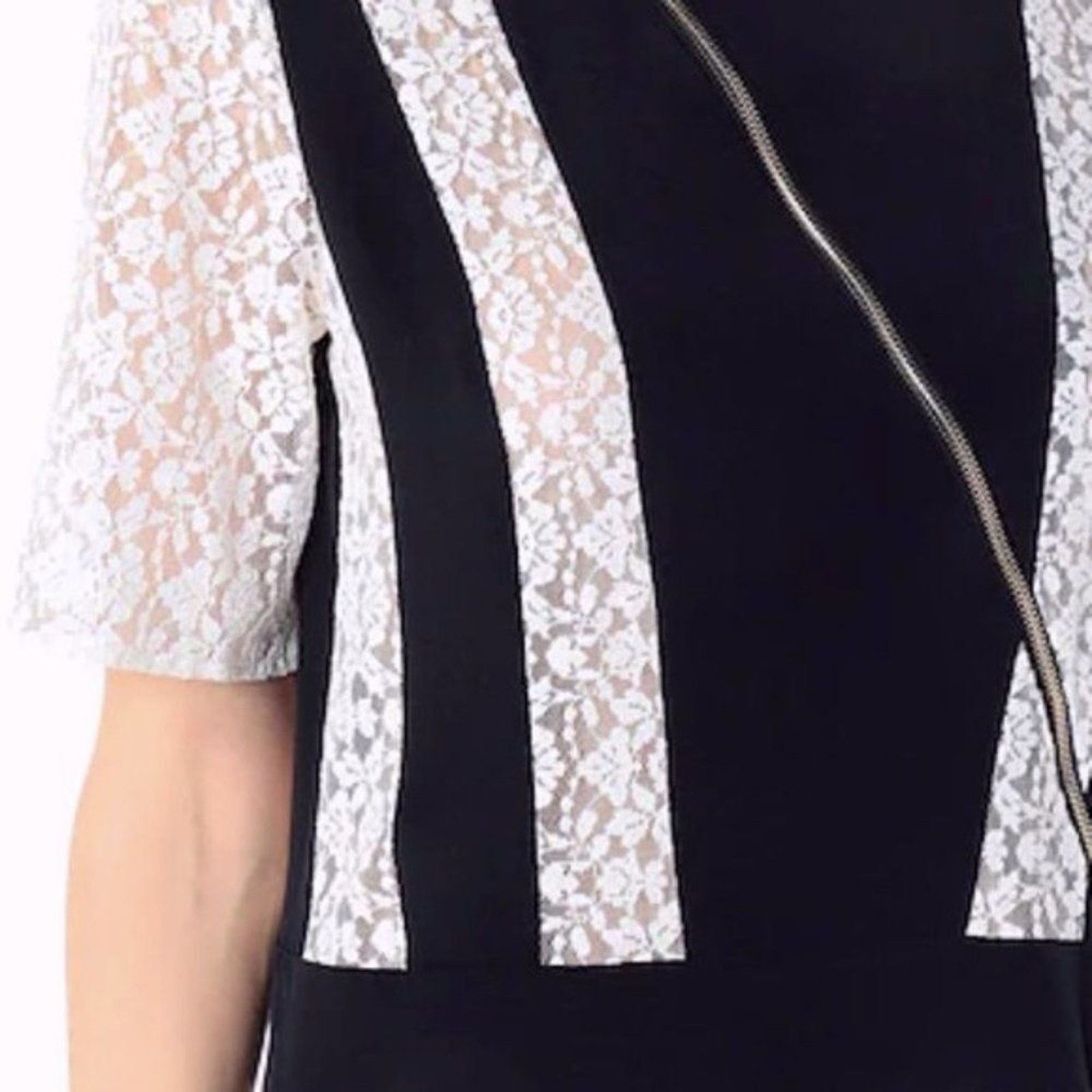 Stella McCartney Stella McCartney dress with Lace panels black and white Size M / US 6-8 / IT 42-44 - 8 Thumbnail