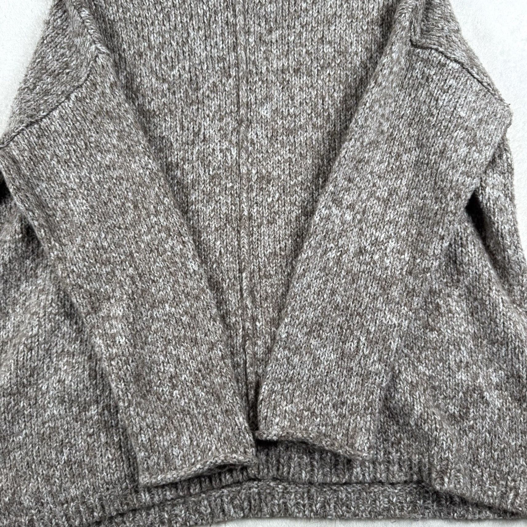 J. Jill J. Jill Pure Jill Marled Chunky Knit Pullover Gray Pocket Sweater L Women Size L / US 10 / IT 46 - 4 Thumbnail