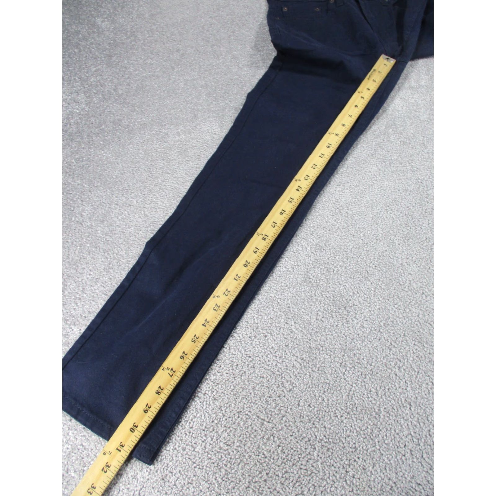 Levi's Levis 502 Pants Mens 28 Navy Blue Taper Fit 28x31 | Jeans | Regular | Blue | 28x31 | Mens Size US 28 / EU 44 - 4 Thumbnail