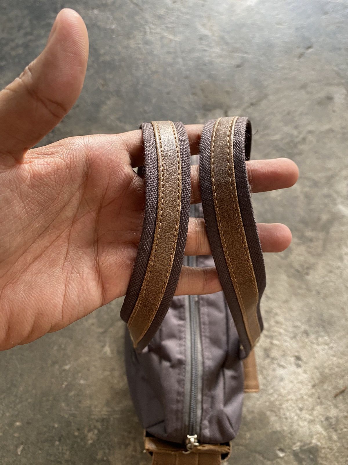 Vintage Japanese Leather Parts Handcarry Bag Size ONE SIZE - 7 Thumbnail
