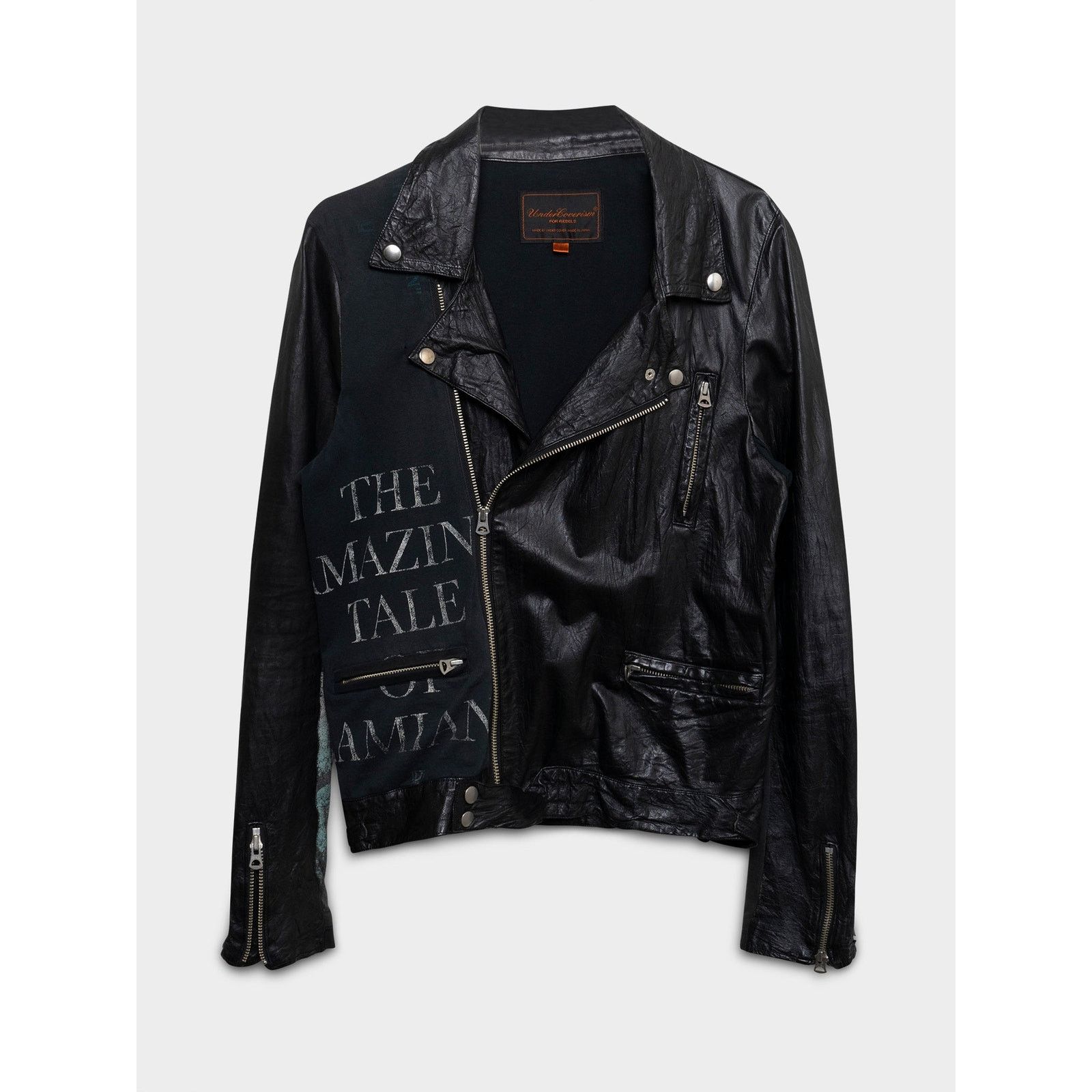 ライダースジャケット undercoverism 13AW leather riders jacket Undercover Undercover AW13 Double Zip Leather Rider Jacket Thom