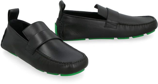 Bottega Veneta o1y0526 Leather Loafers in Black Size US 6 / EU 39 - 2 Thumbnail