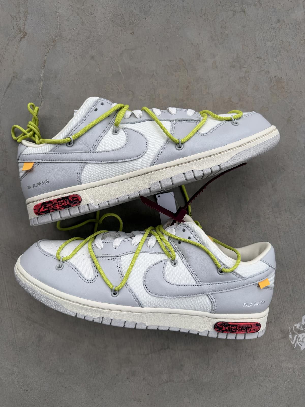 Nike Nike Dunk Low Off-White Lot 8 Size 12 DS OG All Size US 12 / EU 45 - 2 Thumbnail