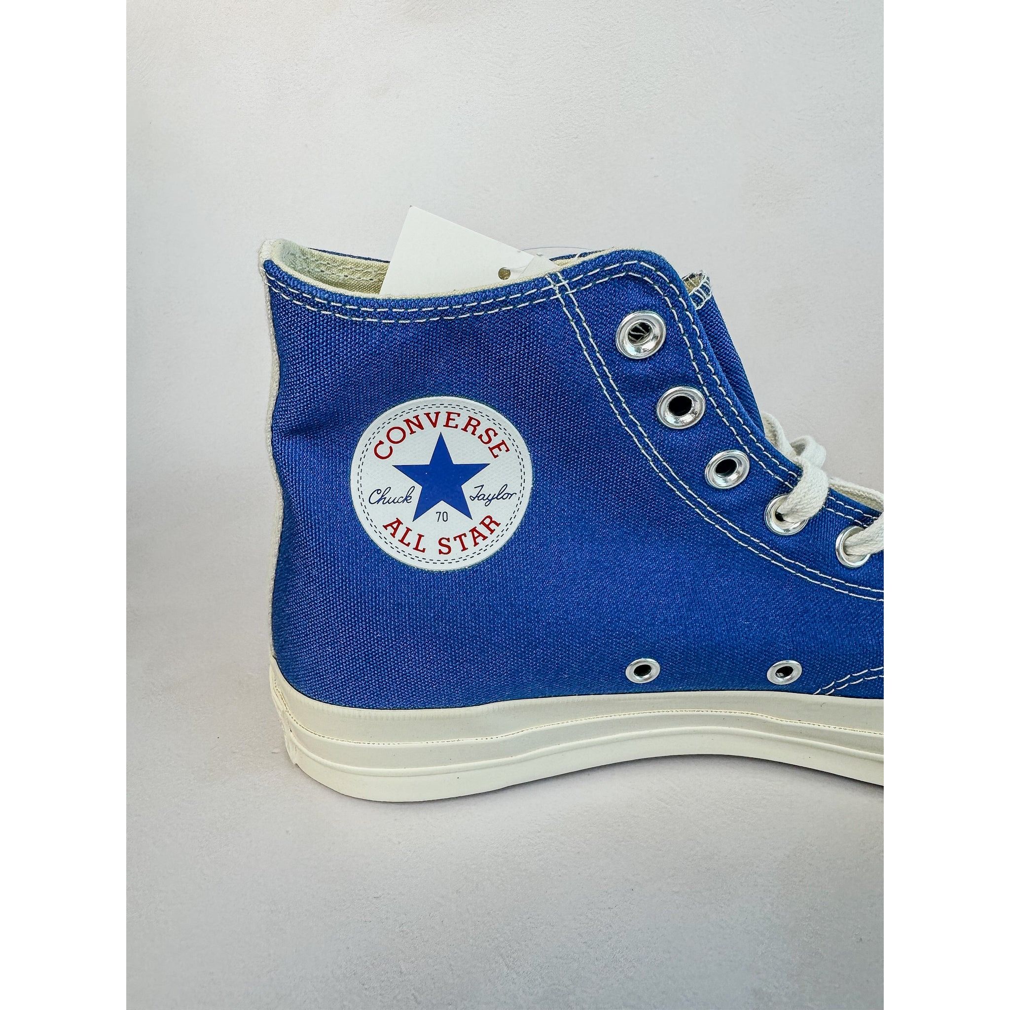 Comme des Garcons Converse X Comme Des Garçons Blue Chuck 70 Hi Tops Size US 11 / EU 44 - 6 Thumbnail