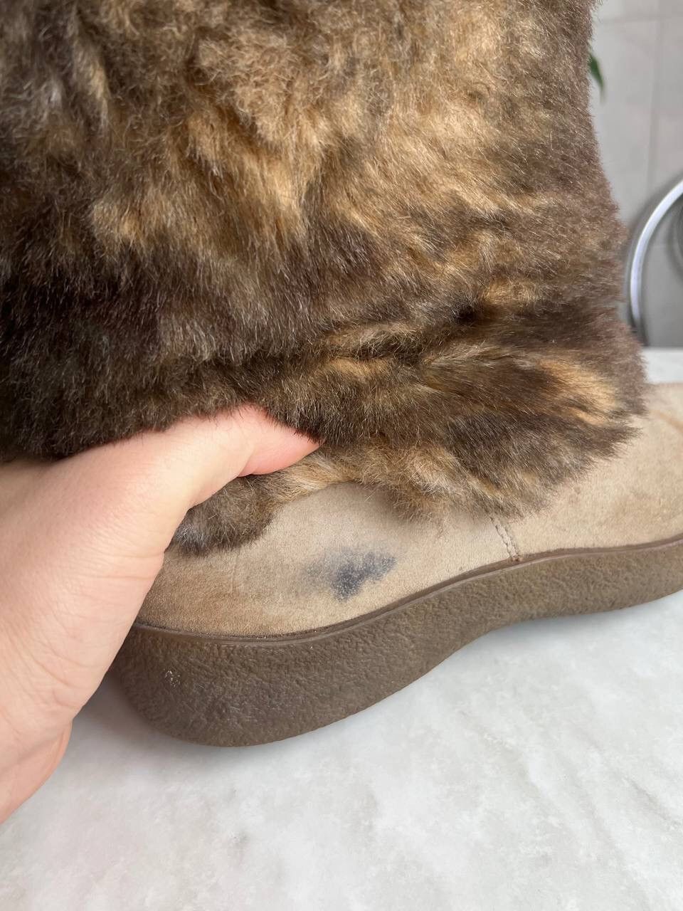 Yeti Fur Yeti Vintage Winter High Platform Boots Y2K 2000s FUR Size US 7 / IT 37 - 5 Thumbnail