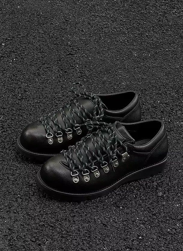 Other Genuine Real Leather Casual Platform Outdoor Shoes Boots Size US 11.5 / EU 44-45 - 3 Thumbnail