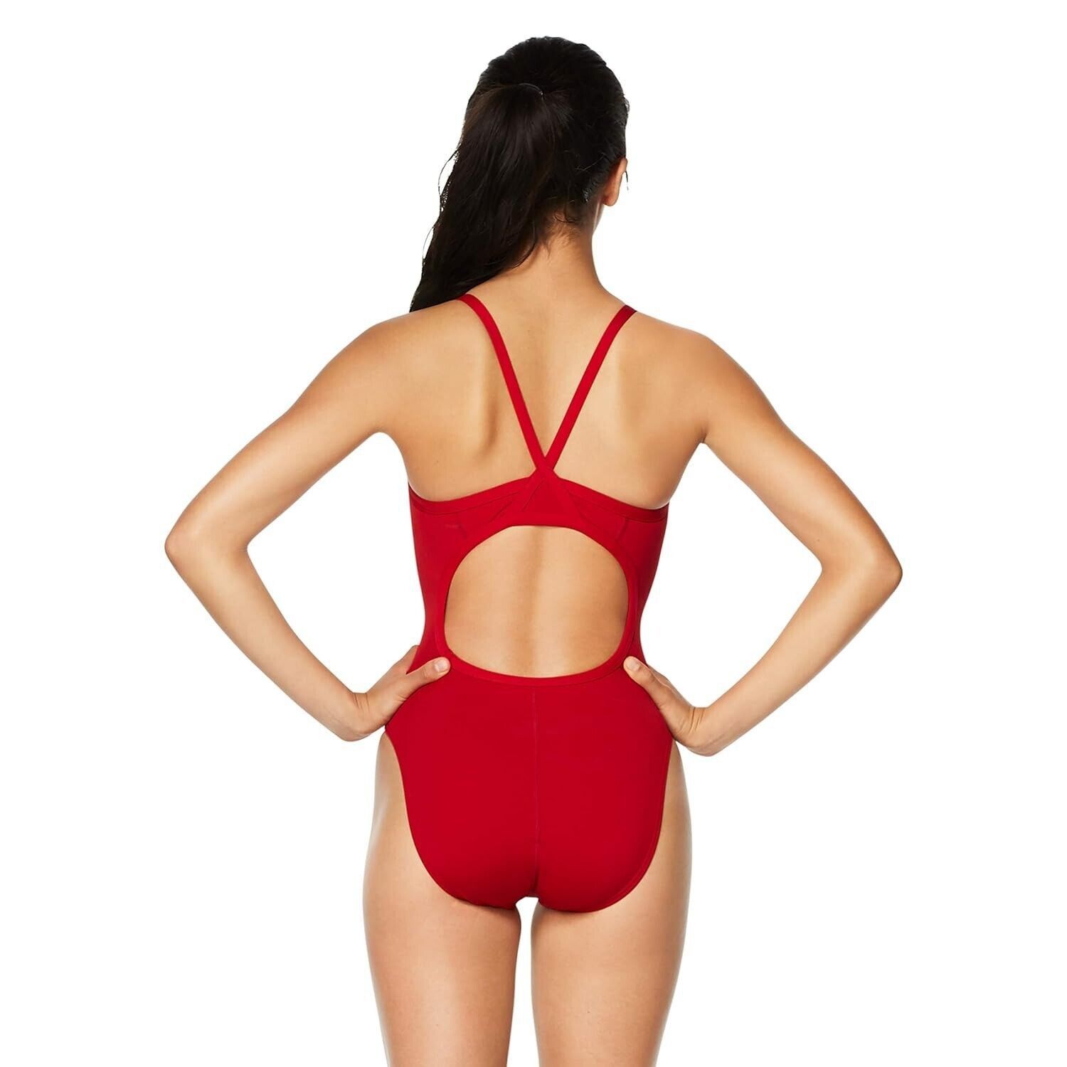Speedo Speedo Women's Polyester Flyback Training One Piece Swimsui Size L / US 10 / IT 46 - 2 Thumbnail