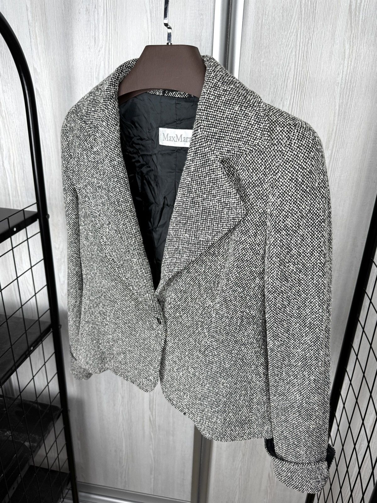 Max Mara Max Mara main line wool blend tweed short blazer jacket Size XL / US 12-14 / IT 48-50 - 6 Thumbnail