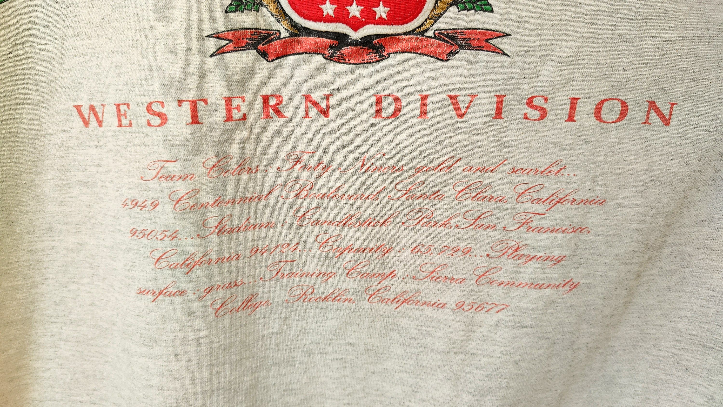 NFL San Francisco 49ers x Nutmeg Mills Vintage NFL 90s Tshirt Size US XL / EU 56 / 4 - 7 Thumbnail