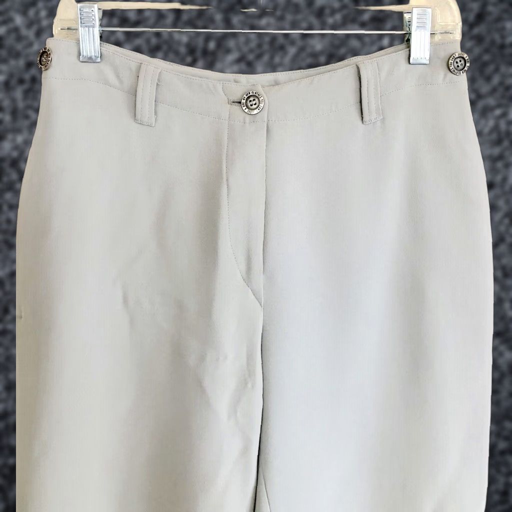 Moschino VINTAGE Moschino Cheap And Chic Tapered Pants Women 8 Gray Wool Blend Pale Gray 90s Dress Pants Size 30" / US 8 / IT 44 - 1 Thumbnail