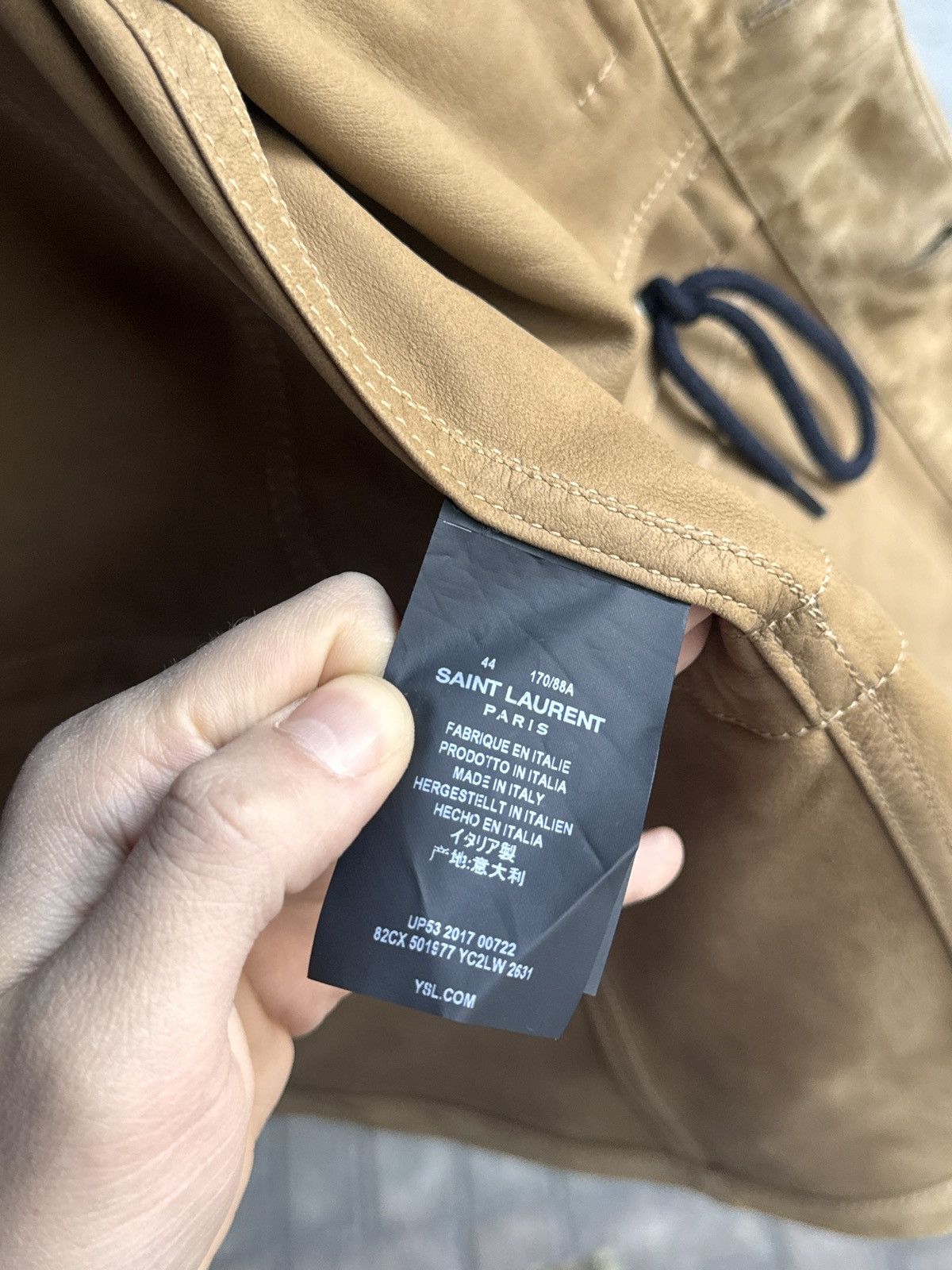 Saint Laurent Paris Saint Laurent “F2” Lamb Suede Military Jacket Size US S / EU 44-46 / 1 - 12 Thumbnail