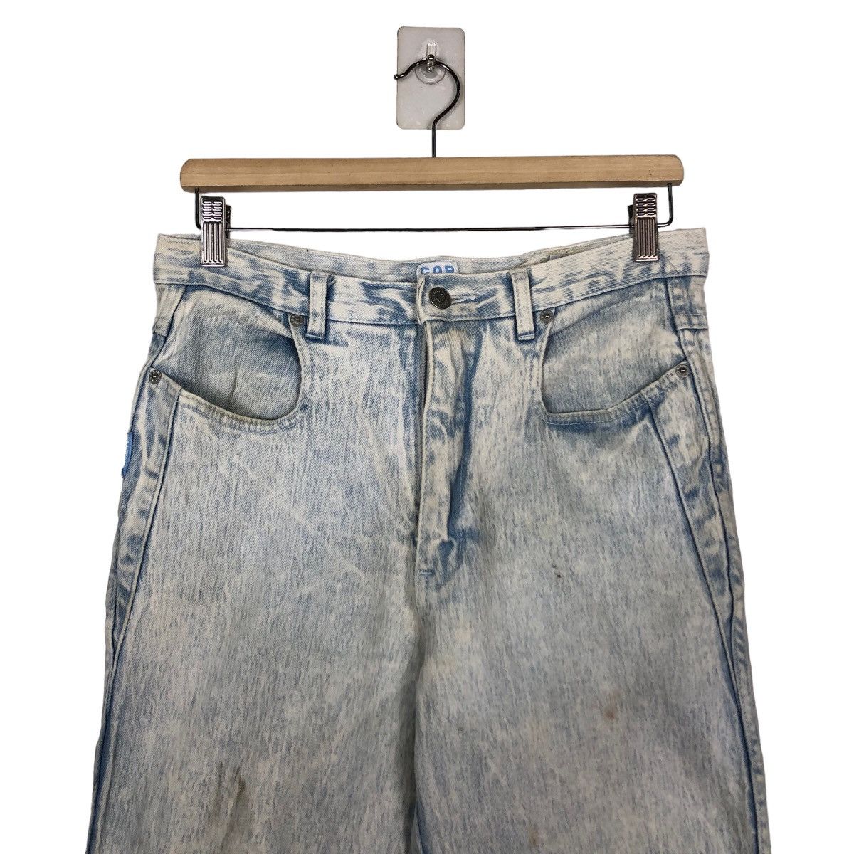 Blue Blue Japan 🔥90’s Acid Wash Distressed Denim Jeans Corni-Che Kapital Size US 30 / EU 46 - 3 Thumbnail