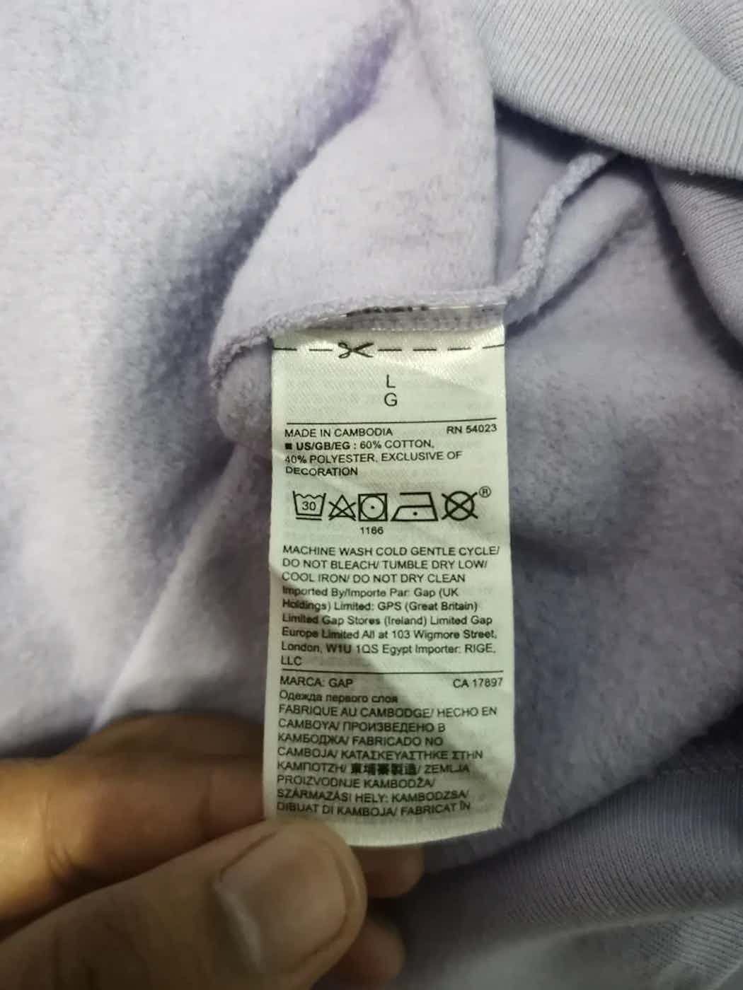 Gap Vintage GAP Big Logo Sweatshirt Hoodie Size US L / EU 52-54 / 3 - 7 Thumbnail