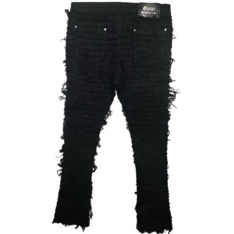 Other Guapi Jeans Men’s 36x37 Slim Stacked Distress High Rise Size US 36 / EU 52 - 2 Thumbnail