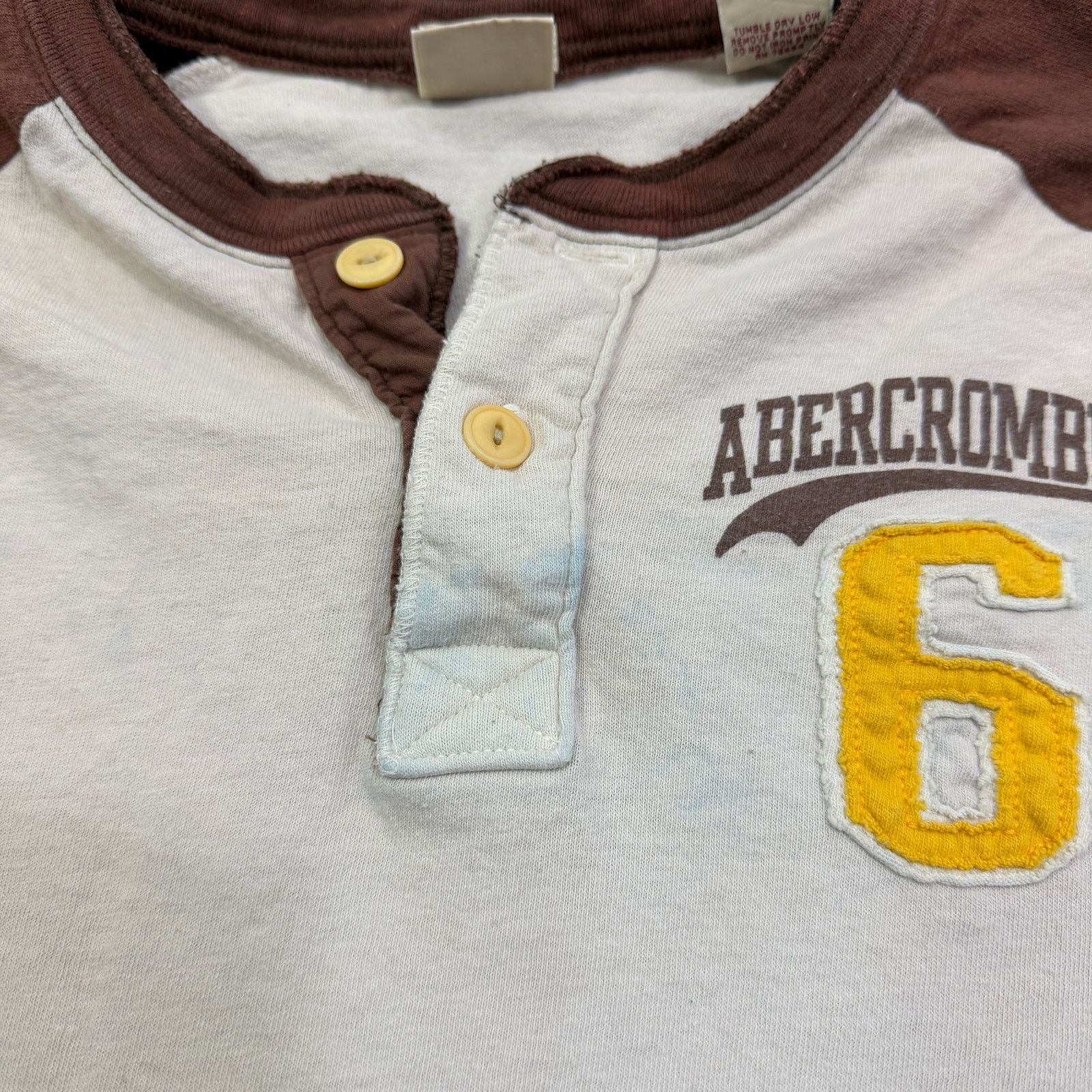 Abercrombie & Fitch Abercrombie & Fitch Henley Muscle Shirt Men's XL White Size US XL / EU 56 / 4 - 4 Thumbnail