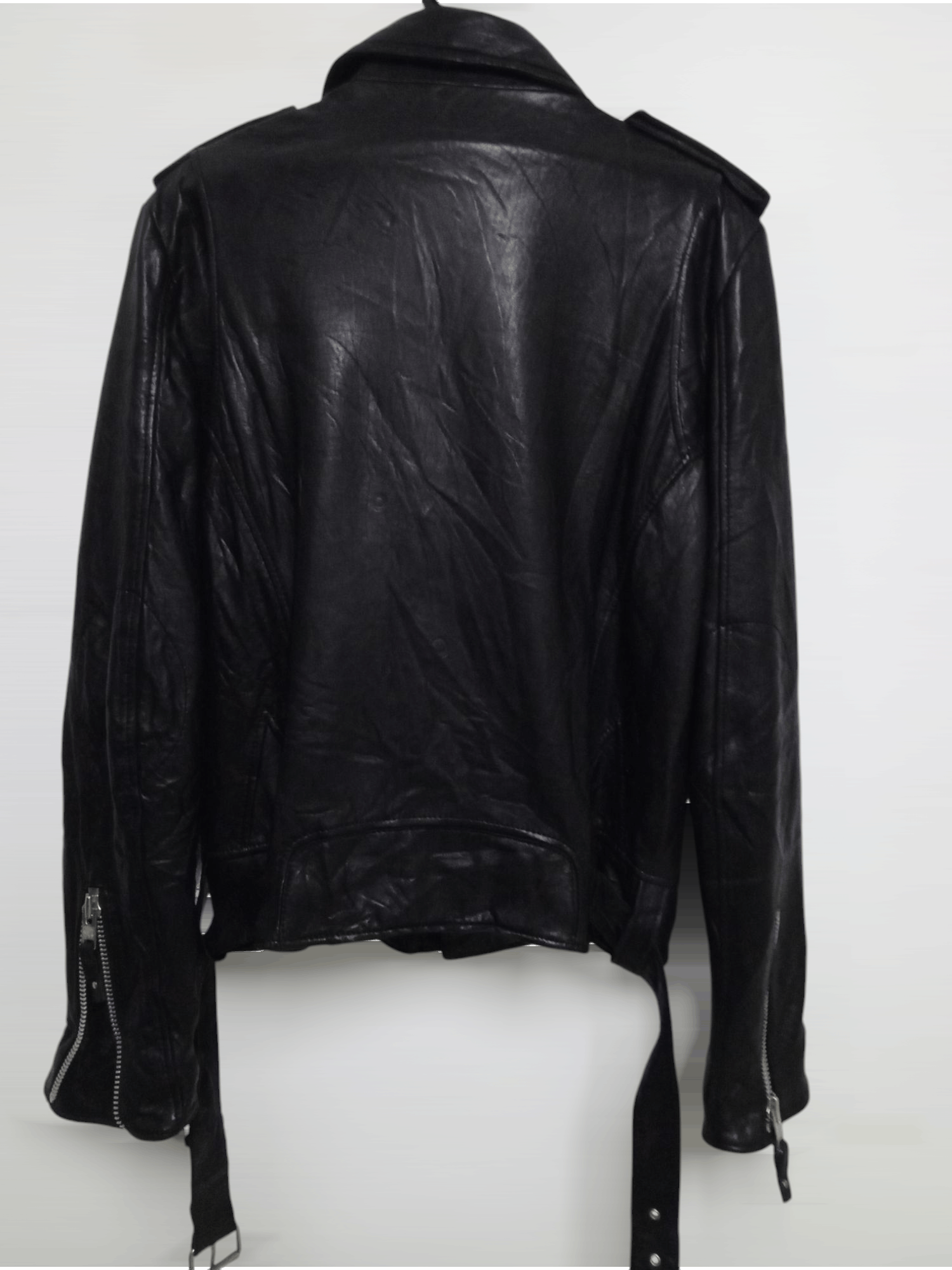 Genuine Leather FULL BLACK JACKET RIDE Size US L / EU 52-54 / 3 - 7 Thumbnail