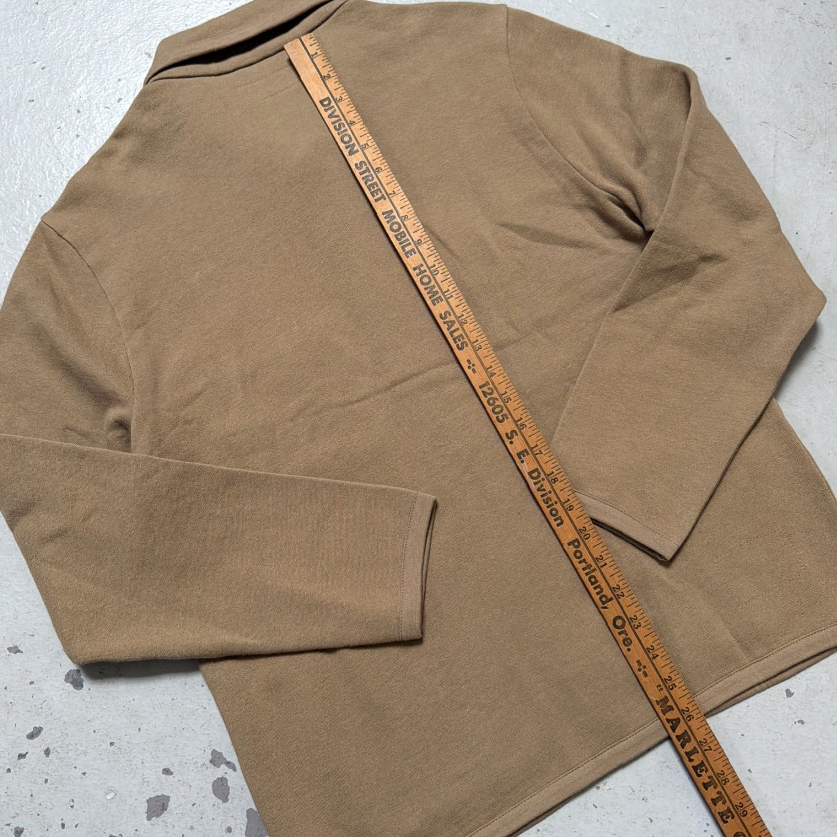 Universal Works VINTAGE Universal Works Shawl Cardigan Sweater Small Unisex Adults Cotton Brown Size S XS? Size US S / EU 44-46 / 1 - 6 Thumbnail
