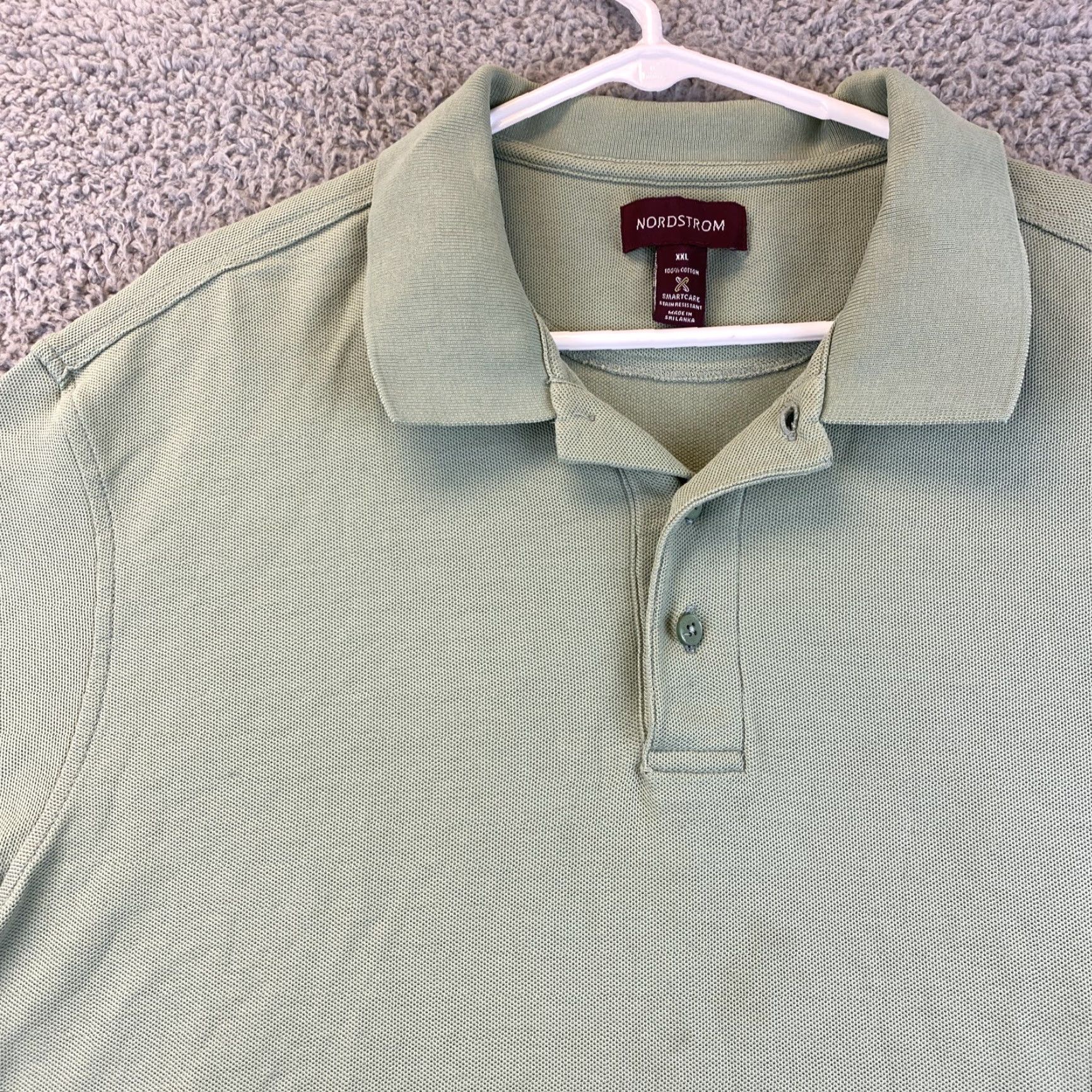 Nordstrom Nordstrom Polo Shirt Men XXL Green 2XL Short Sleeve 51-22 Size US XXL / EU 58 / 5 - 2 Thumbnail