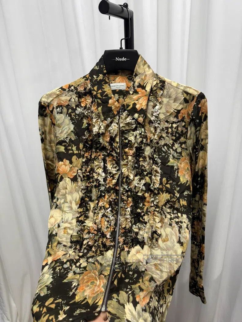 Dries Van Noten DRIES VAN NOTEN Flower stamen fringe palace shirt Size US S / EU 44-46 / 1 - 6 Thumbnail