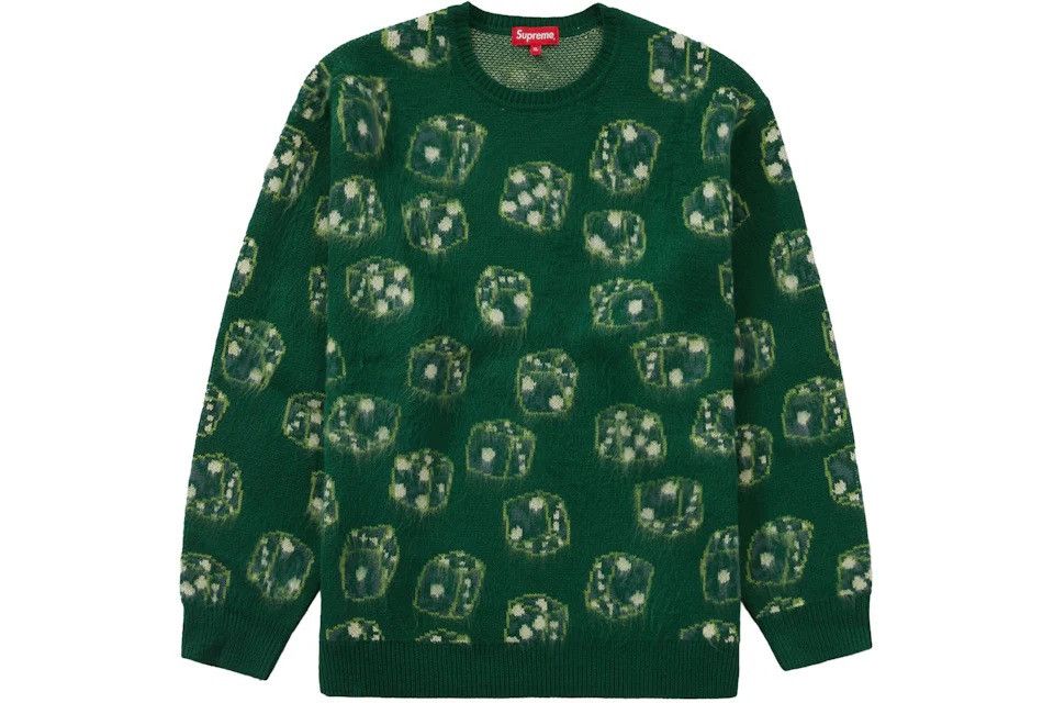 Hype × Streetwear × Stussy Supreme Dice Sweater in Green (Large) FW22 |  Grailed