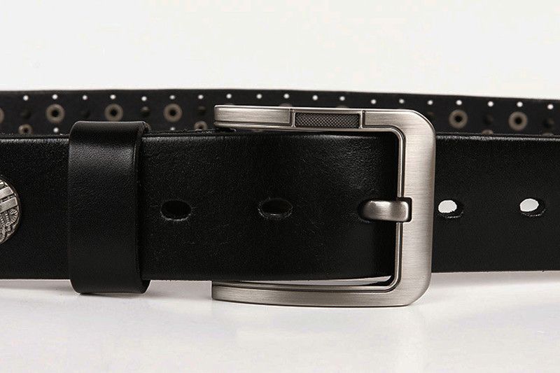 Japanese Brand × Vintage Metal Rivet Cowboy Belt Genuine Leather Cowskin Size ONE SIZE - 6 Thumbnail