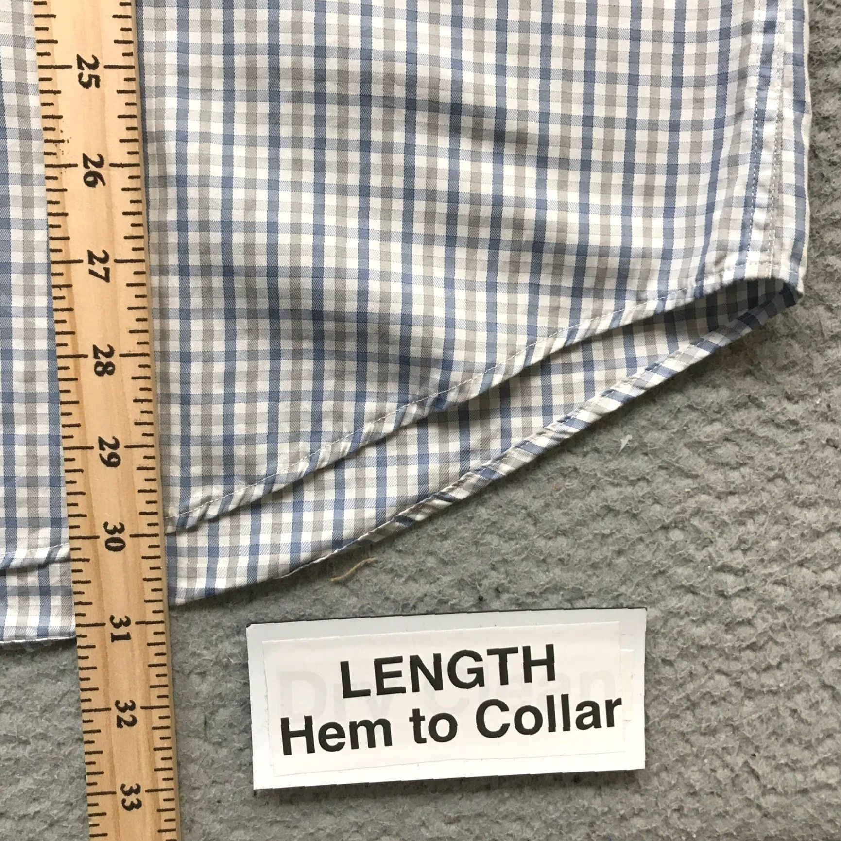 Peter Millar Peter Millar Button Down Long Sleeve Dress Shirt Mens Large Gingham Check Silk Blend Size 42R - 5 Thumbnail