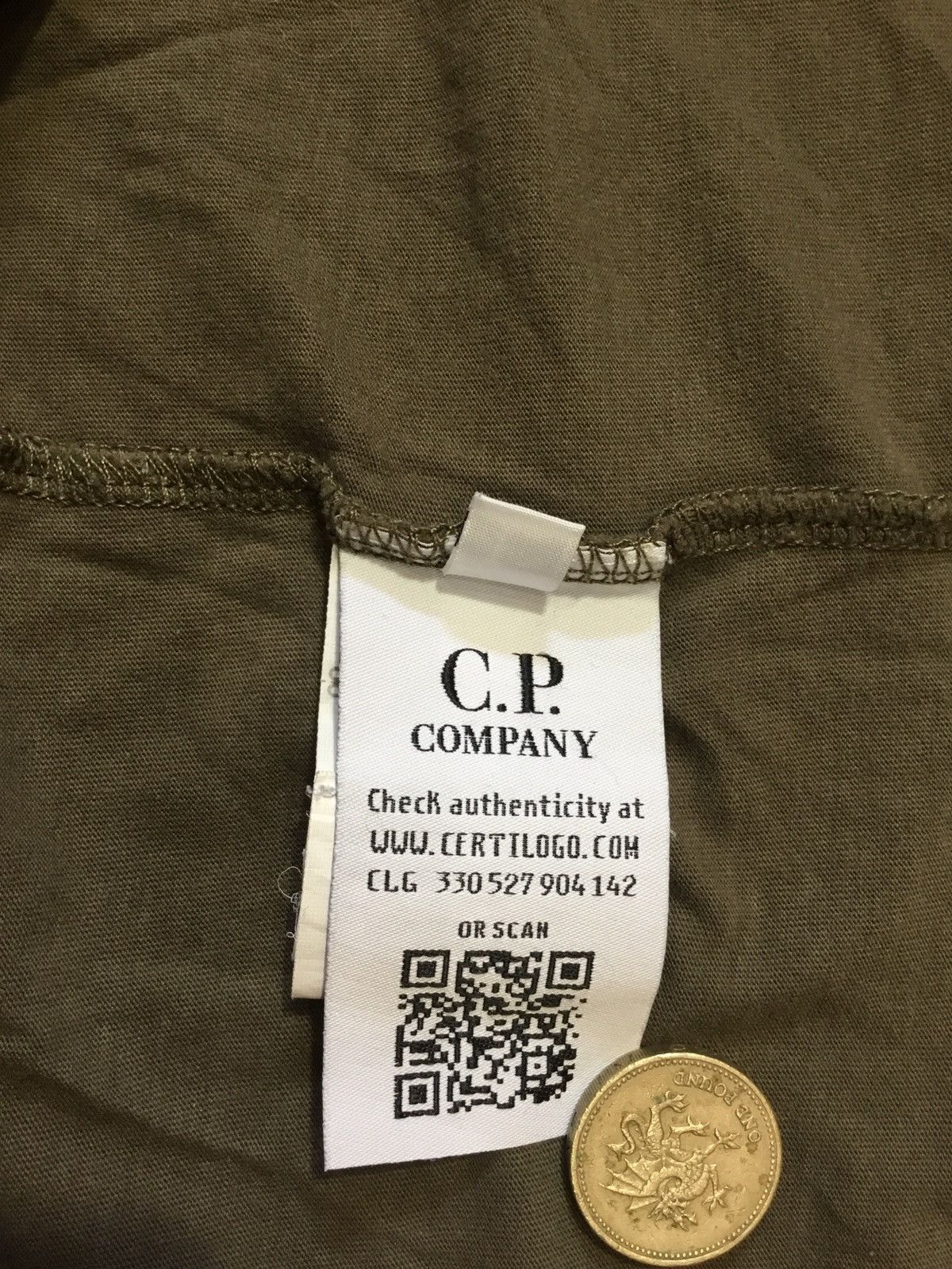 C.P. Company C.P. Company mens cotton t-shirt, size L Khaki Size US L / EU 52-54 / 3 - 8 Thumbnail