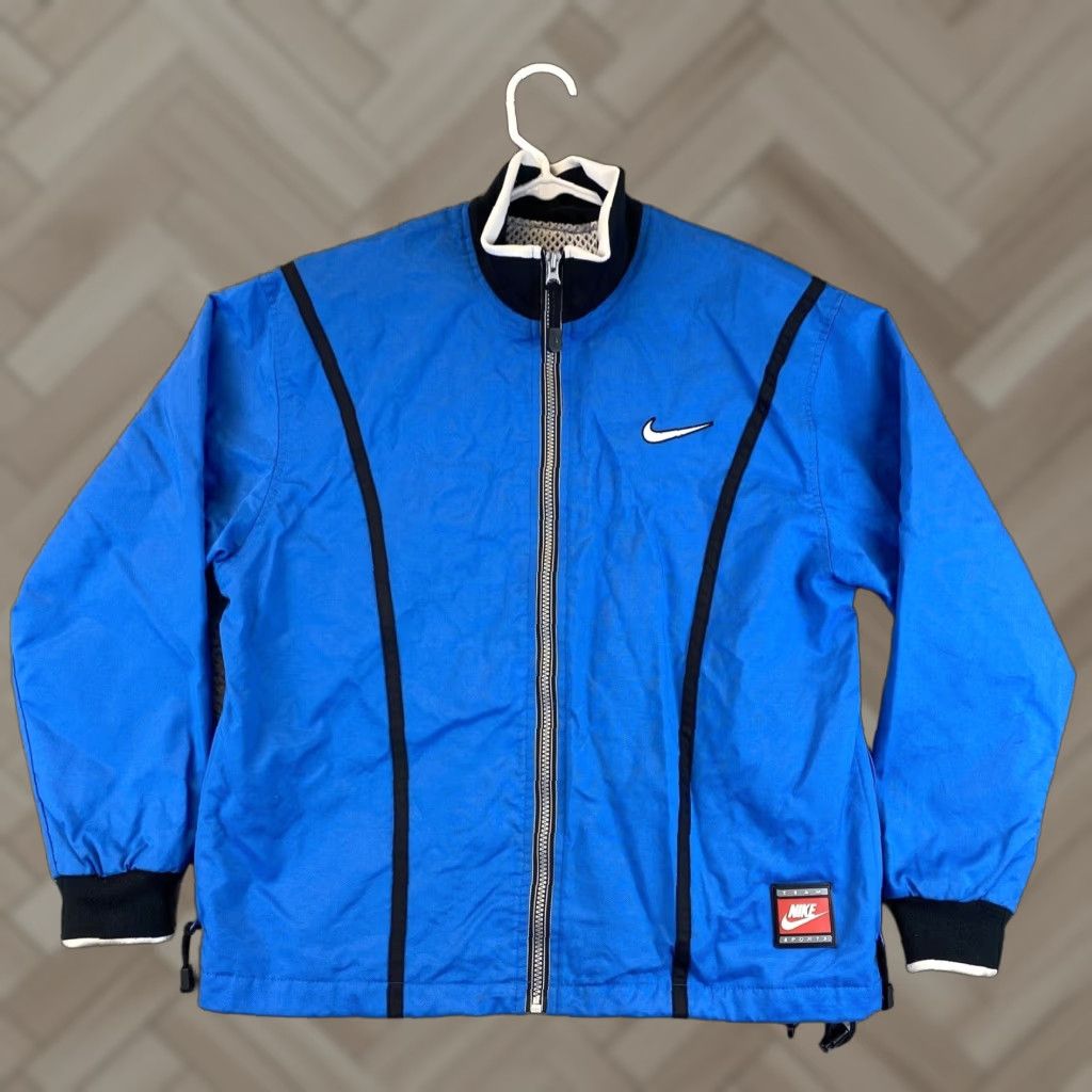 Nike Nike Windbreaker Jacket Mens M Long Sleeve Casual Full Zip Blue Outdoor Size US M / EU 48-50 / 2 - 1 Thumbnail