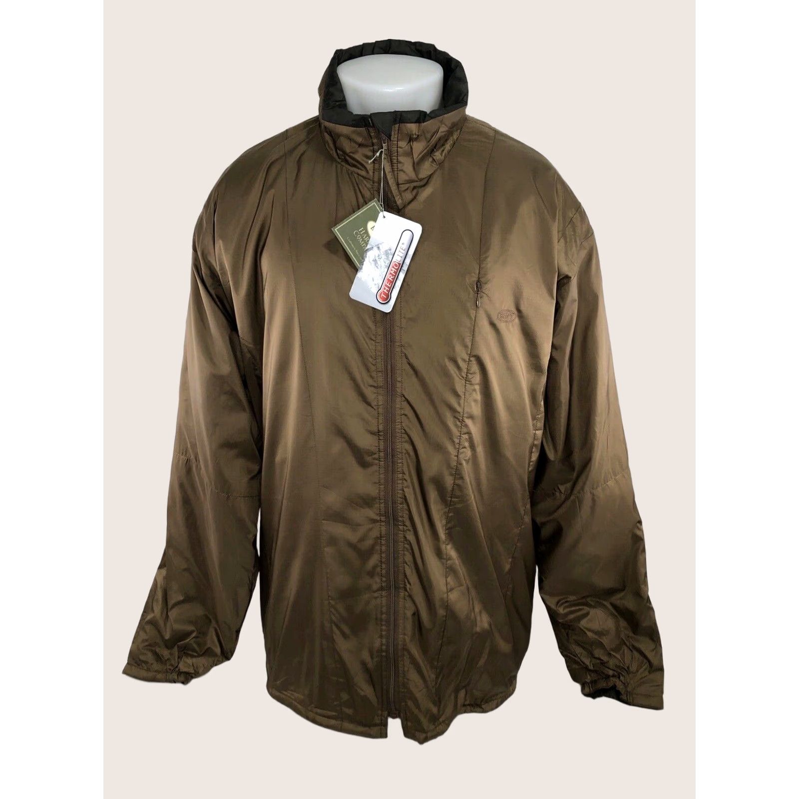 Vintage Boyt Harness Jacket - 2XL Mens Thermal Insulated Packable Nylon Shiny Brown Size US XXL / EU 58 / 5 - 1 Thumbnail