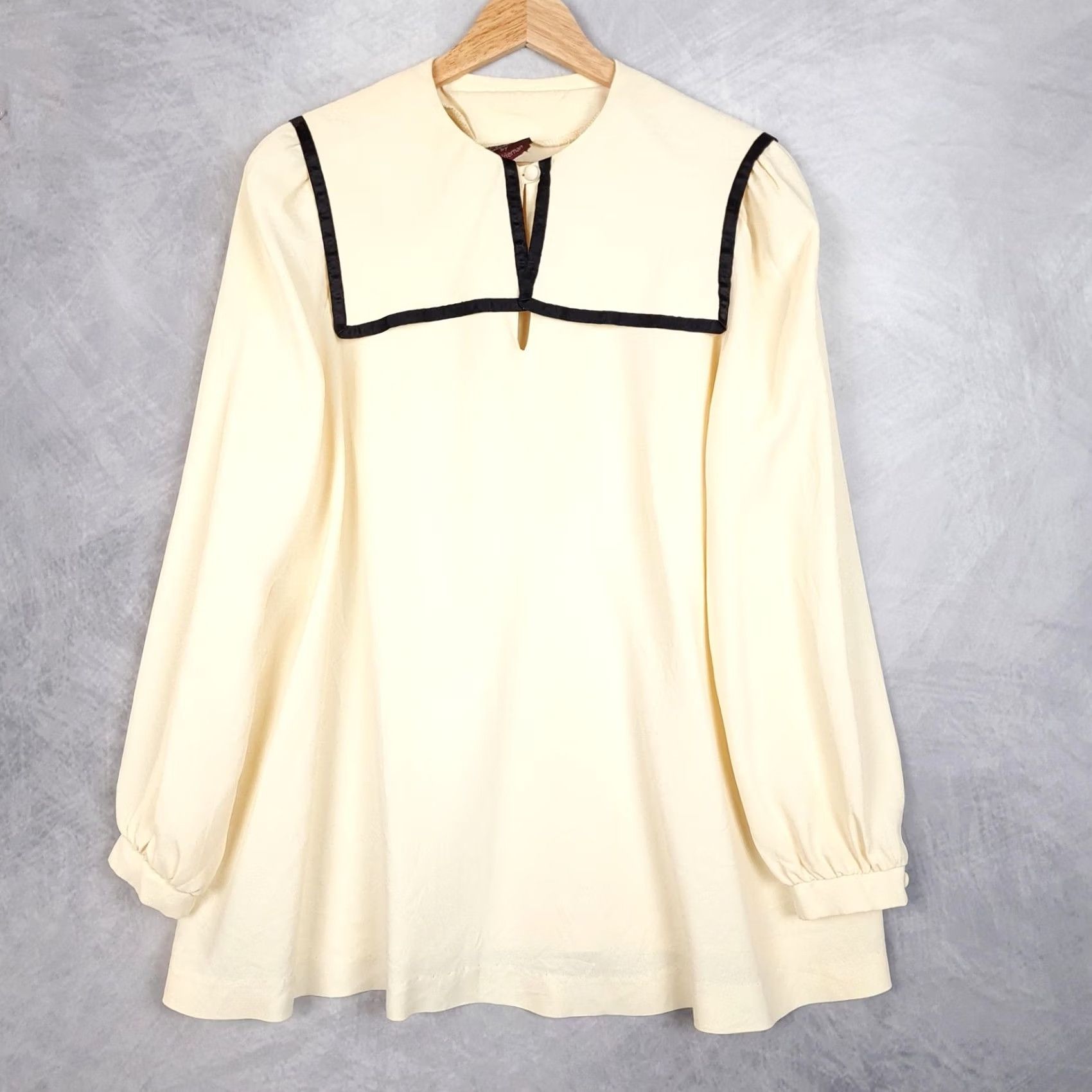 Vintage VINTAGE Jeanette Maternities White Tunic Blouse Maternity Large Size L / US 10 / IT 46 - 7 Thumbnail