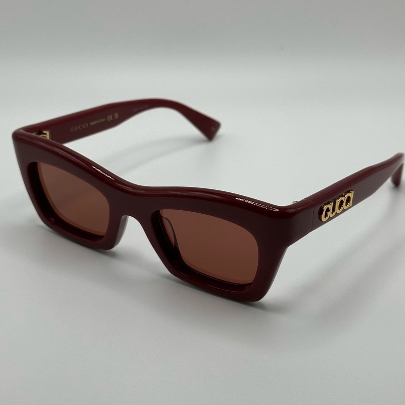 Gucci NEW GUCCI Sunglasses GG1773S 003 Burgundy Brown Women Size ONE SIZE - 5 Thumbnail