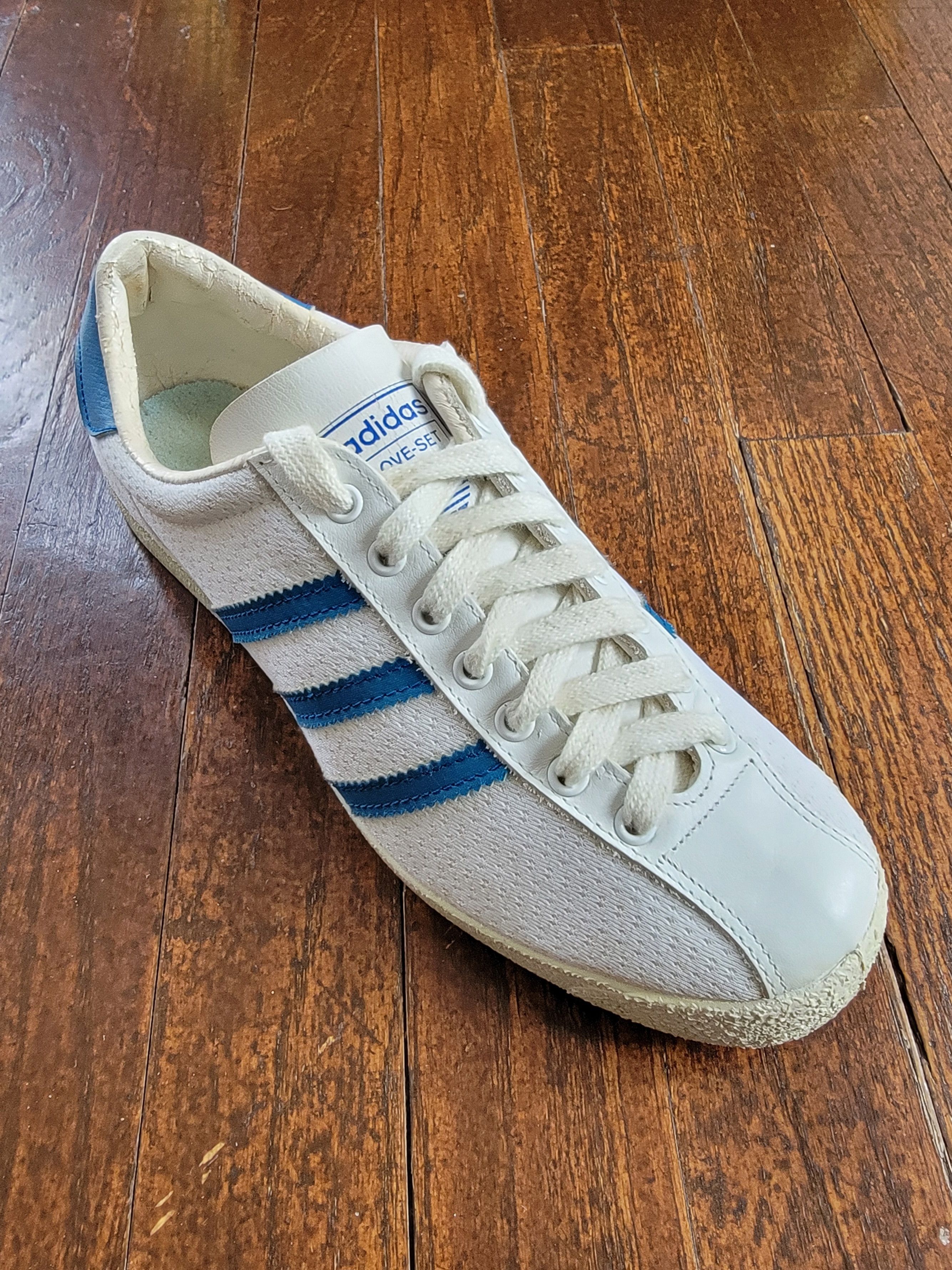 Vtg 1970s Adidas Classic Love Set France Made Sneakers 7.5 