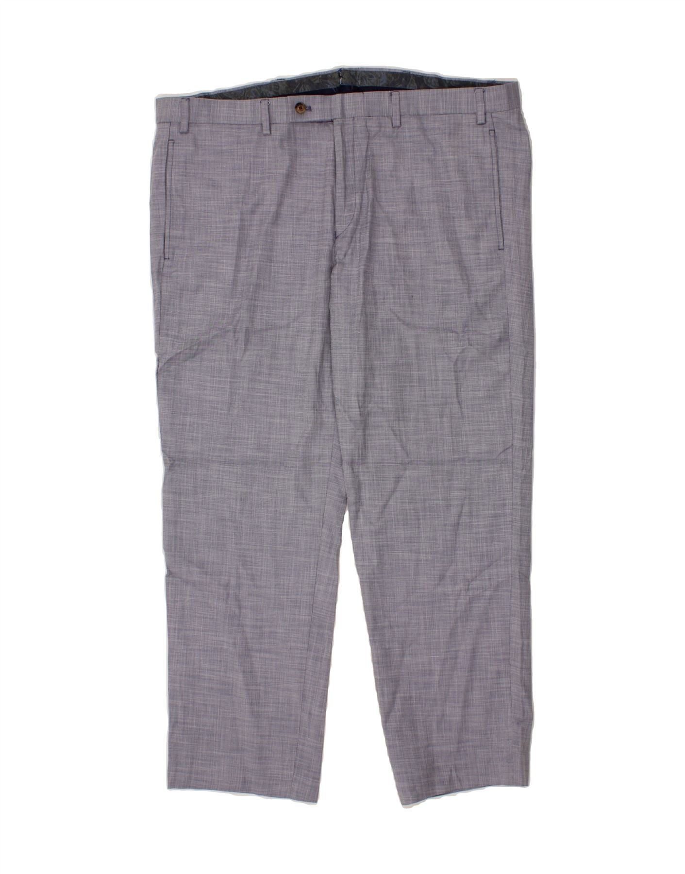 Ralph Lauren Mens Straight Suit Trousers W38 L30 Blue Polyester Size US 38 / EU 54 - 1 Thumbnail