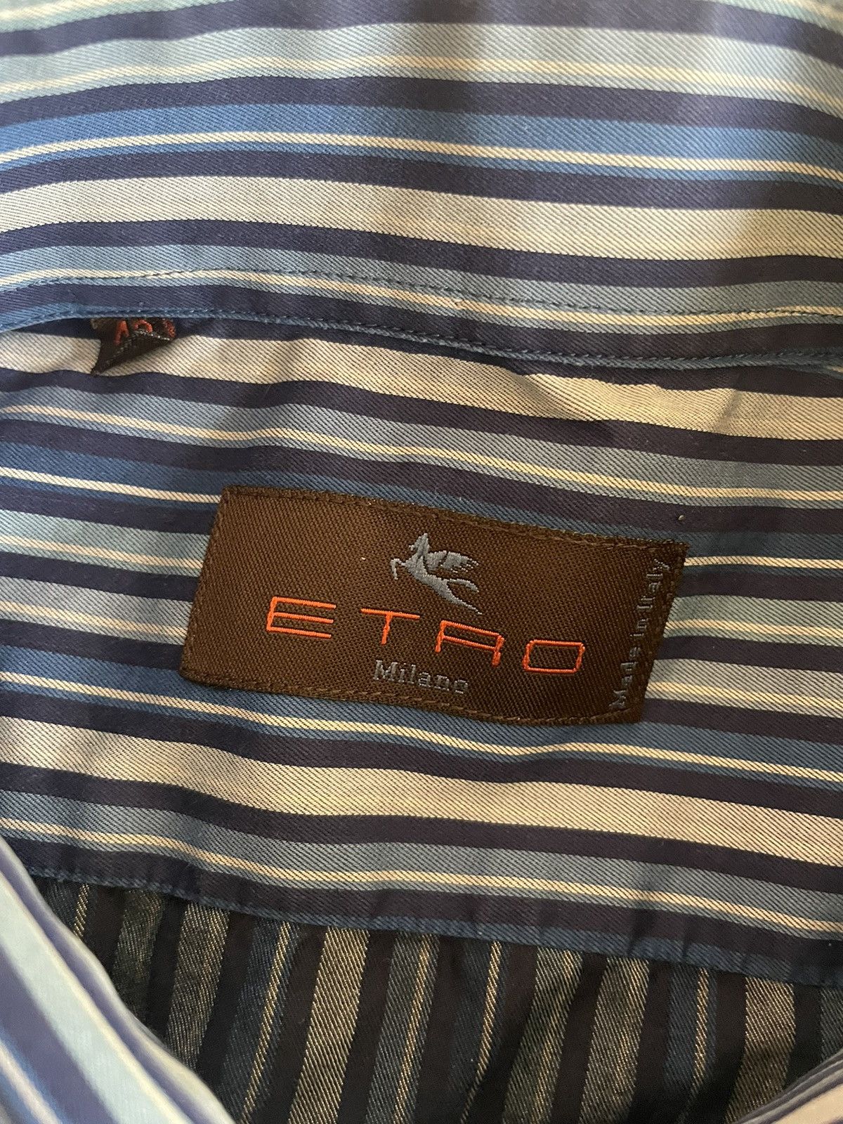 Etro Striped Sport Shirt Size US L / EU 52-54 / 3 - 4 Thumbnail