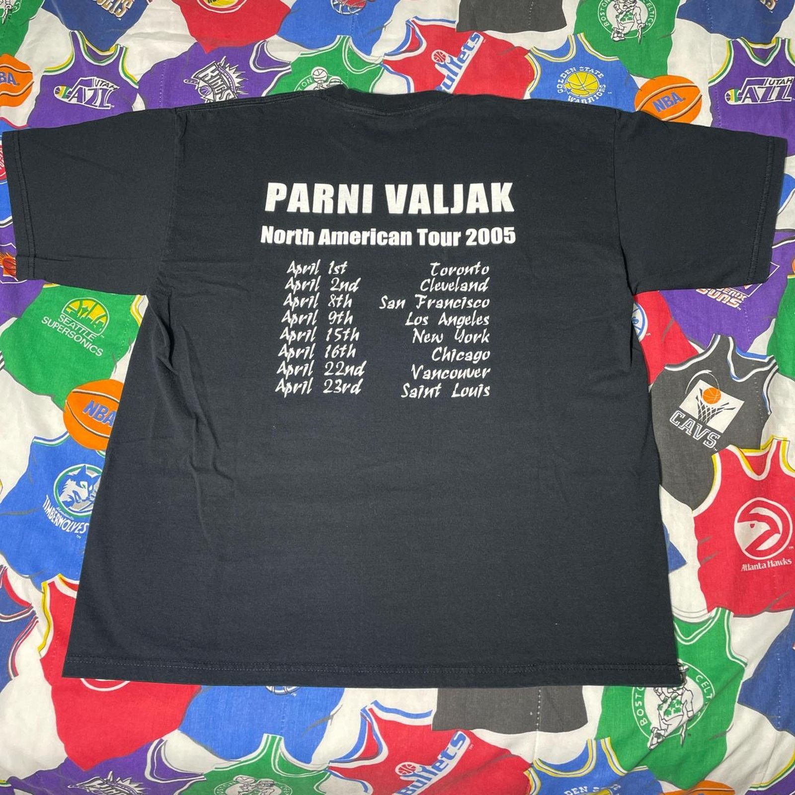 Band Tees × Vintage Vintage Y2K 2005 Parni Valjak Band Shirt Black XL Tee Size US XL / EU 56 / 4 - 2 Thumbnail