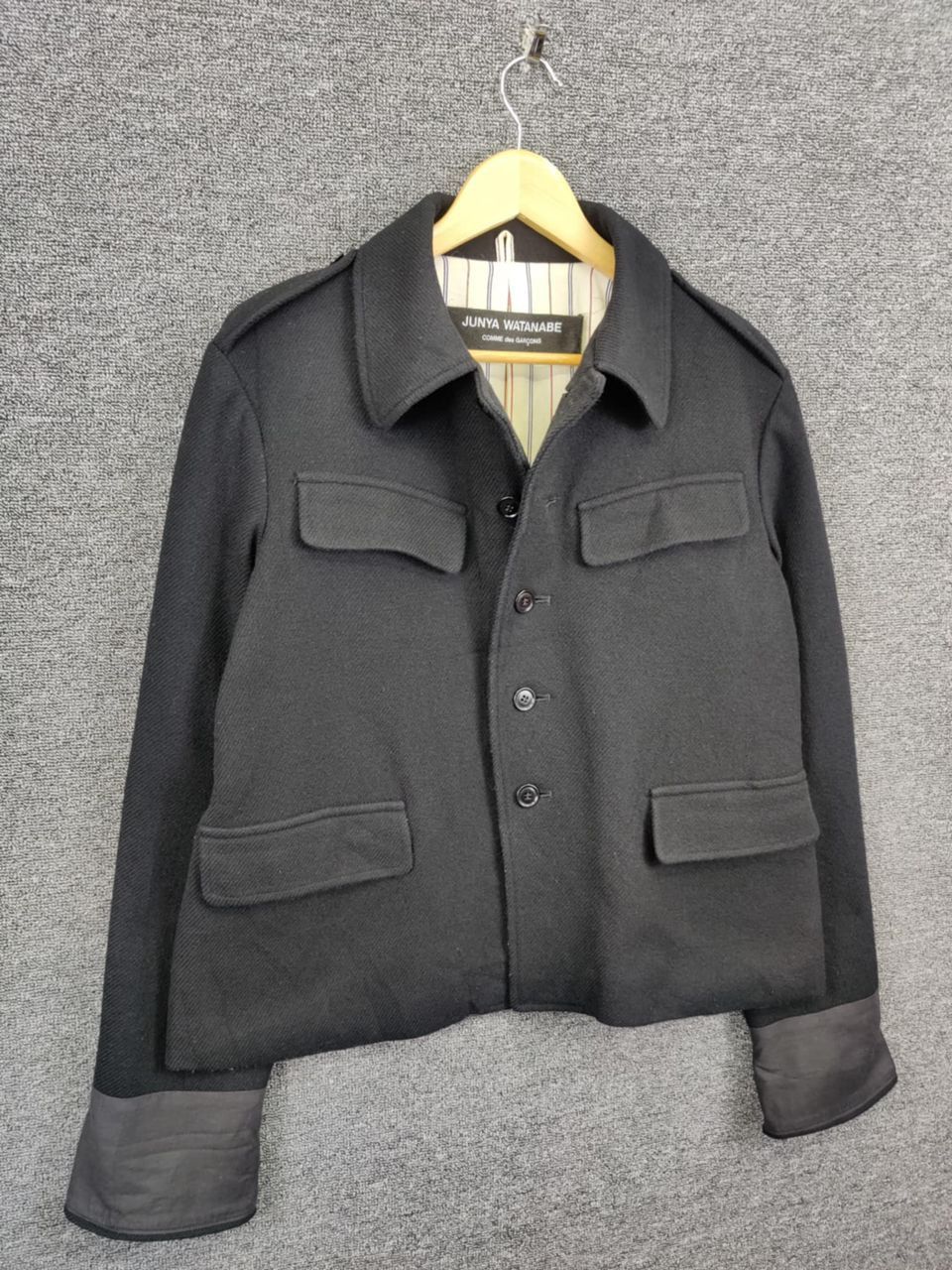 Junya Watanabe Vintage Junya Watanabe Comme Des Garcons Wool Coat Jacket Size US M / EU 48-50 / 2 - 5 Thumbnail