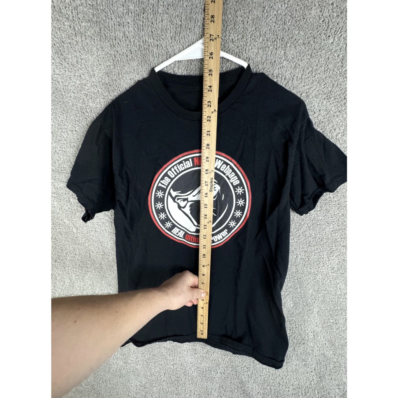 Vintage VINTAGE Official Ninja Webpage Shirt Mens Small Black Graphic Print Front Back Novelty 2000s Mens S Black Tee Shirt Size US S / EU 44-46 / 1 - 7 Thumbnail