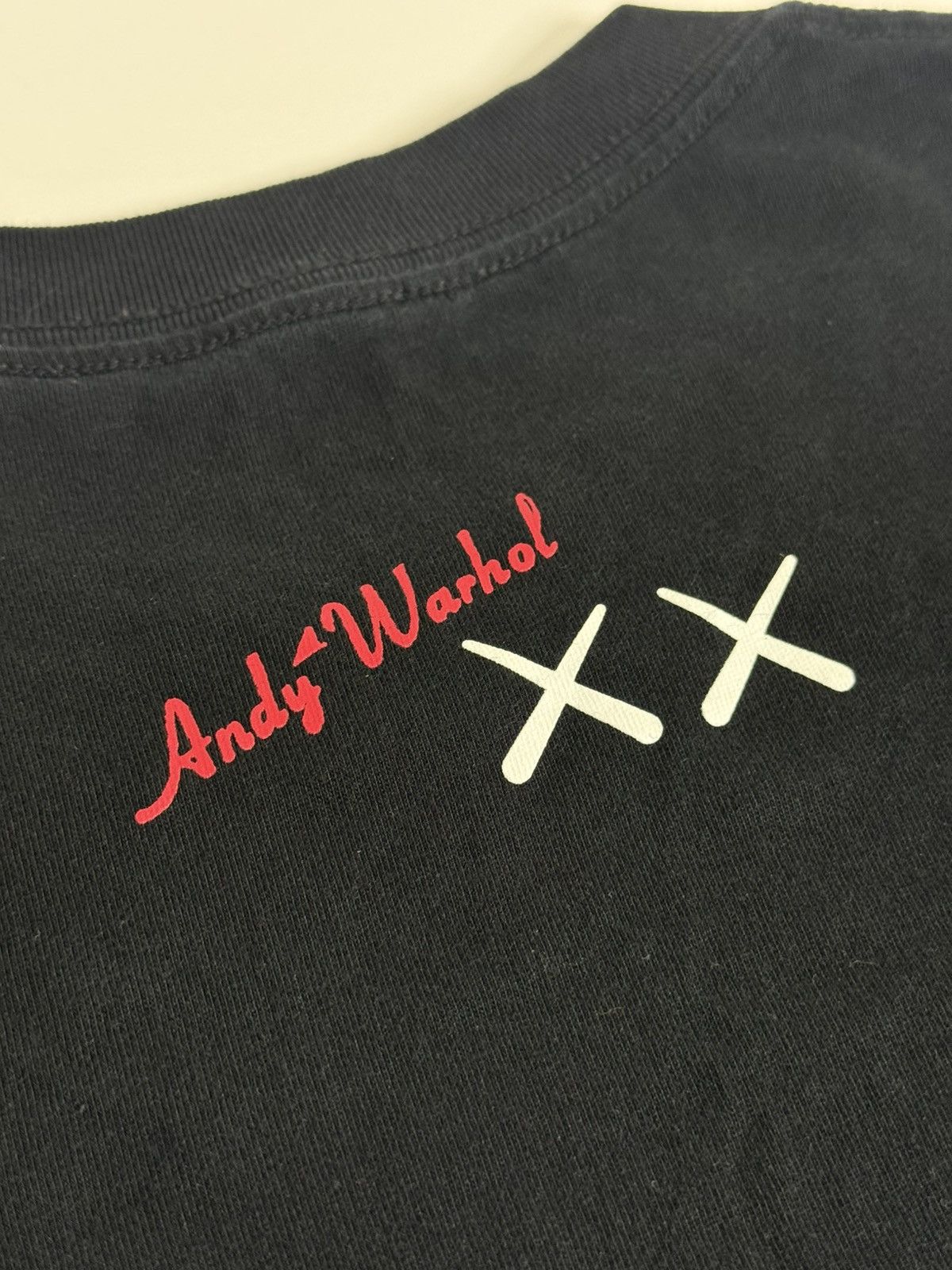 Kaws Kaws x Andy Warhol Tee "Black" (L) *PREOWNED* Size US L / EU 52-54 / 3 - 6 Thumbnail