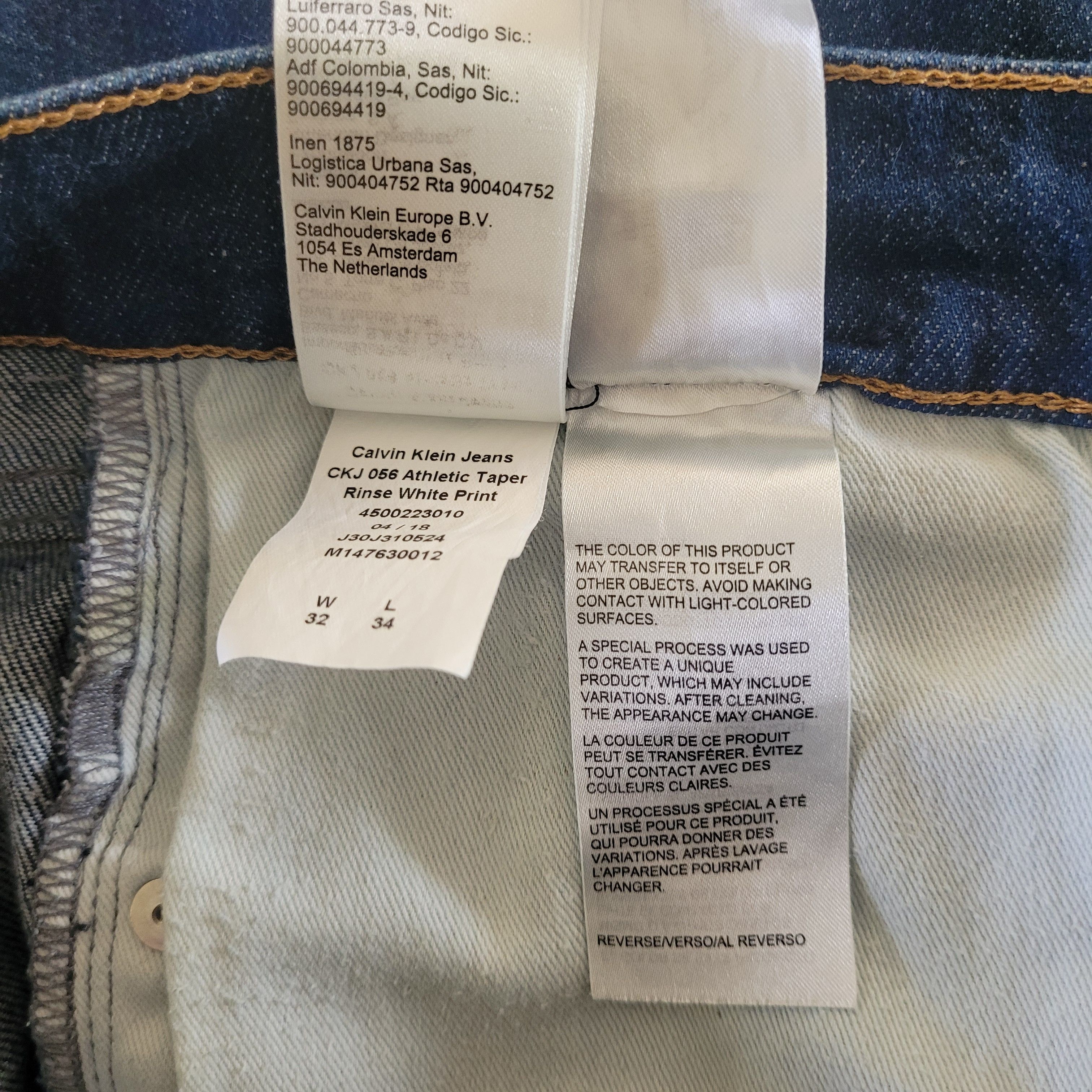 Calvin Klein × Calvin Klein 205W39NYC × Raf Simons Calvin Klein by Raf Simons raw denim printed jeans Size US 32 / EU 48 - 8 Thumbnail