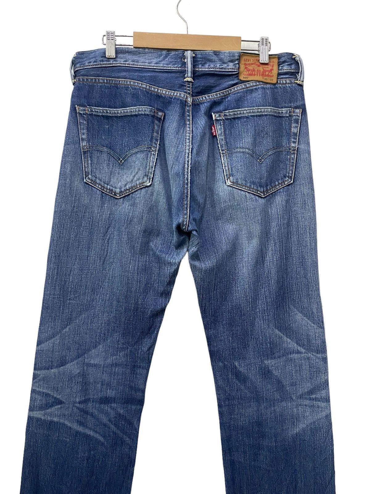 Levi's × Vintage Vintage Levis 505 Distressed Blue Wash Jeans Size US 33 - 9 Thumbnail