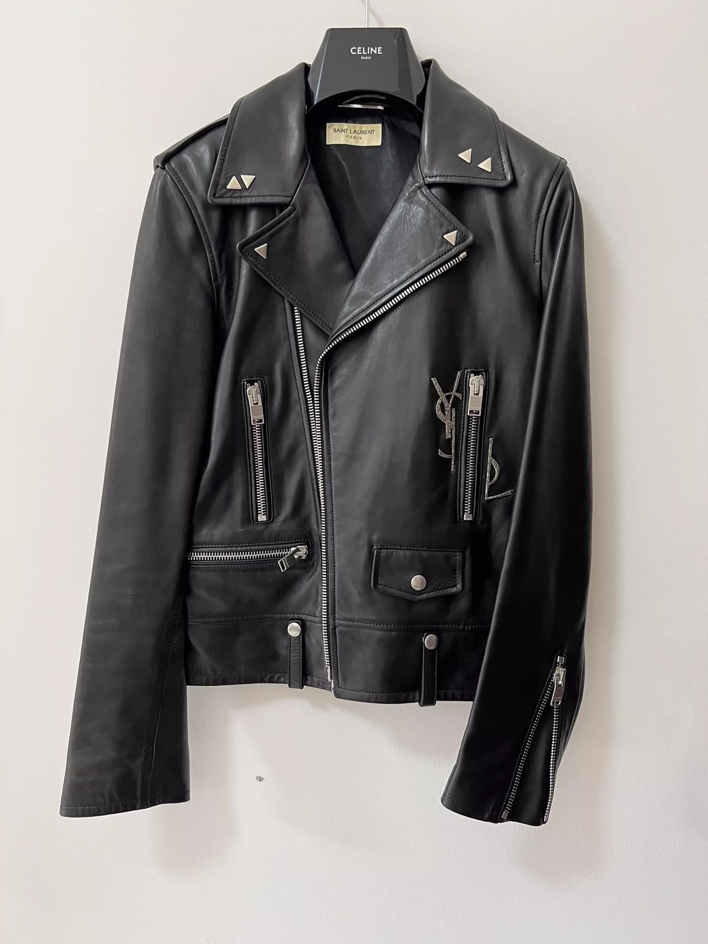 SAINT LAURENT PARIS｜JACKETS Ladies Saint Laurent Paris YSL Classic Motorcycle Leather