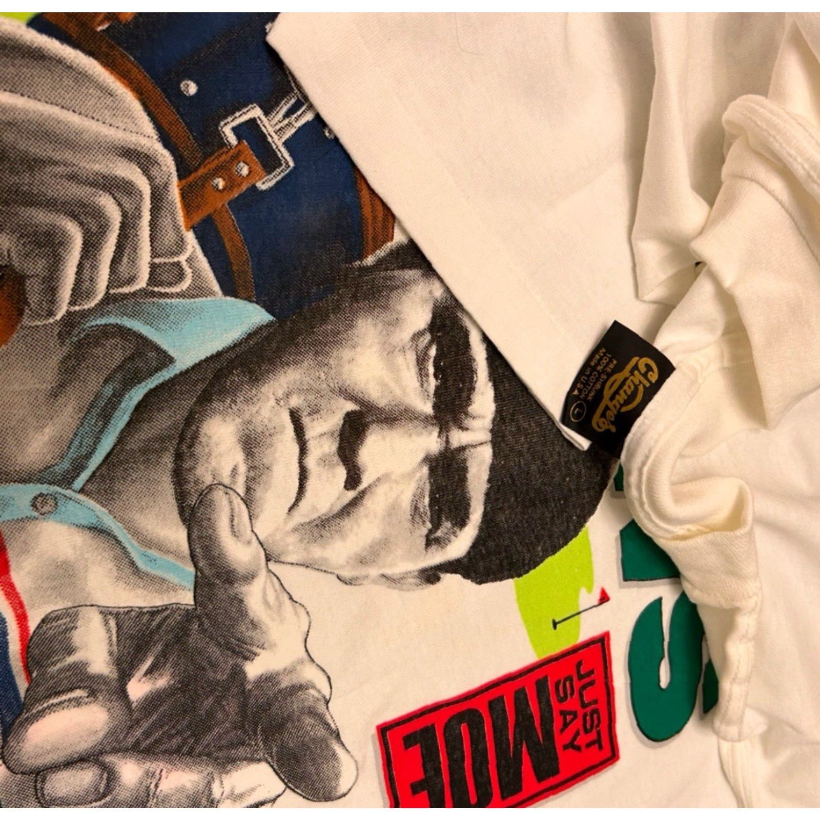 Changes VINTAGE The Three Stooges Moe Knows Golf 1991 VTG Shirt Mens Size L Changes Shirt 90s Funny Movie Golf Sports Hip Hop White Size L Mens Size US L / EU 52-54 / 3 - 2 Thumbnail