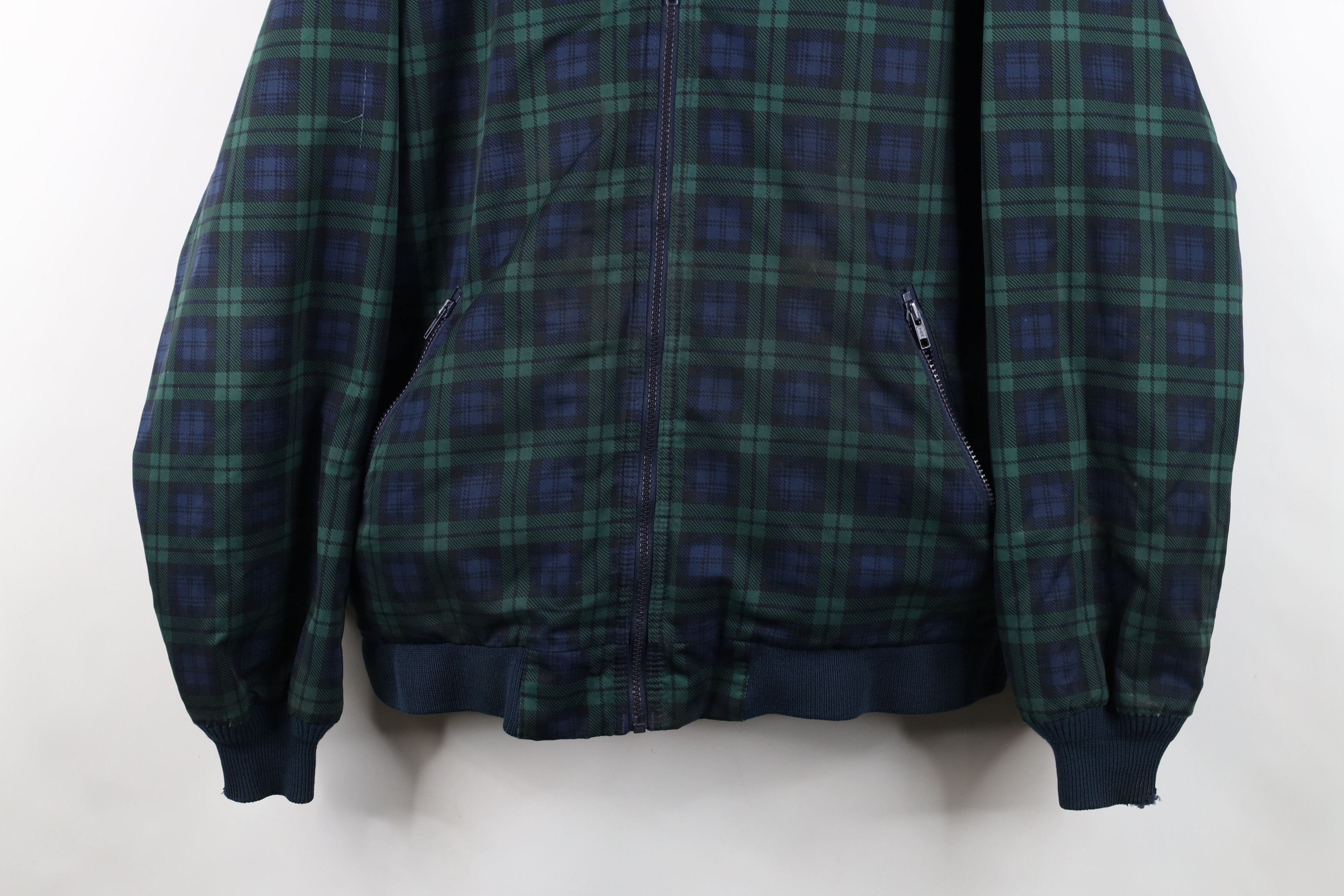Lands' End Vintage 90s Lands End Lined Squall Bomber Jacket Plaid Size US XXL / EU 58 / 5 - 3 Thumbnail