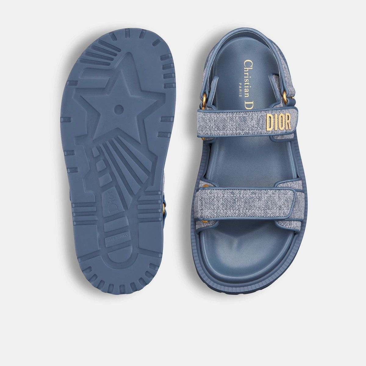 Dior o1bcso1str0226 Dioract Sandal in Blue Size US 8 / IT 38 - 4 Thumbnail