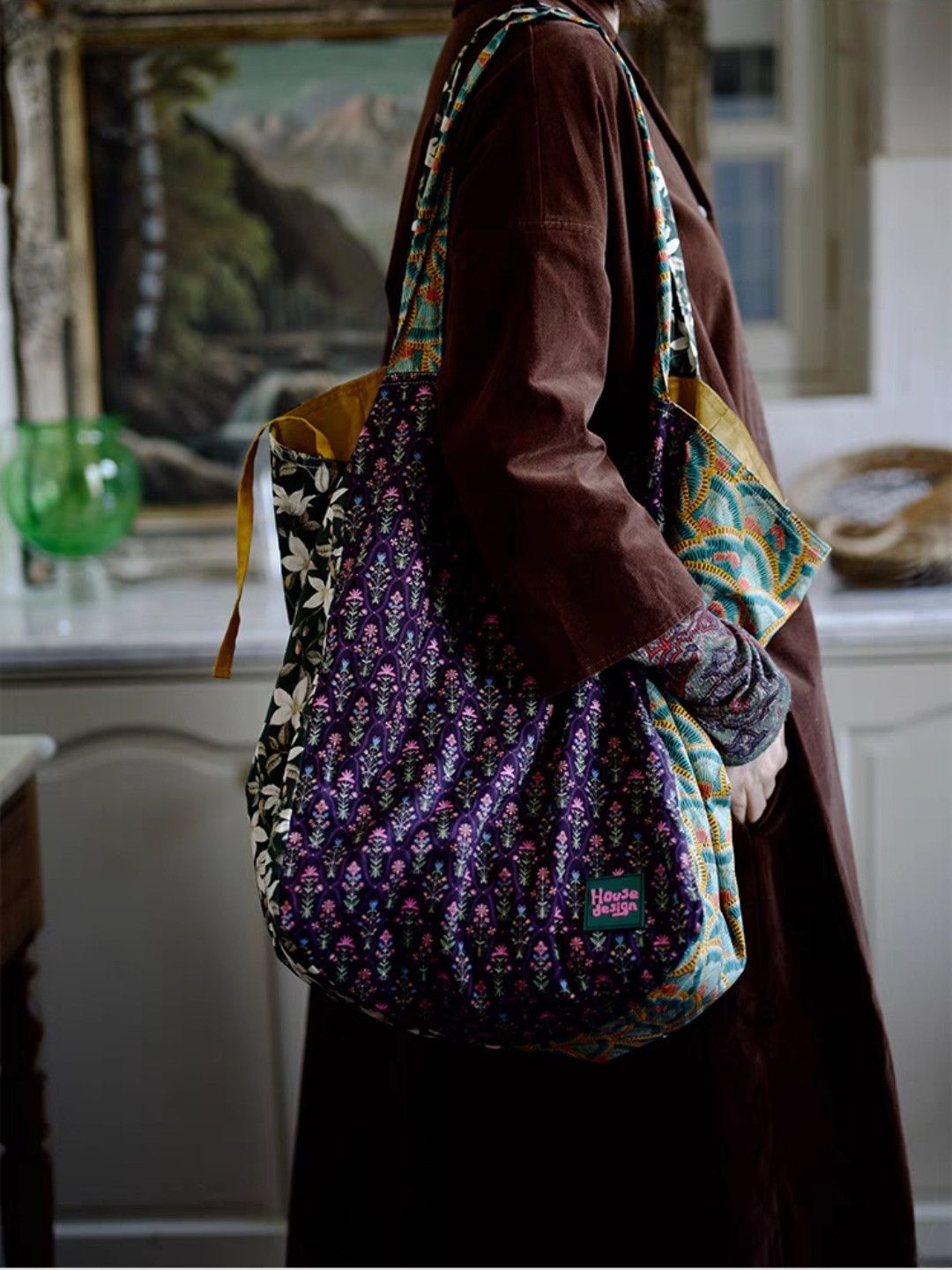 Unisex outdoor utility pattern graphic shoulder bag