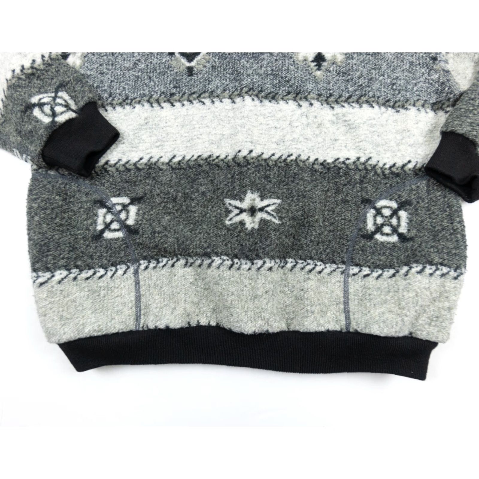 Vintage Straight Down Sweater 1/4 Zip Pullover Mens Small Gray Solid Knit Aztec Outdoor Size US S / EU 44-46 / 1 - 3 Thumbnail