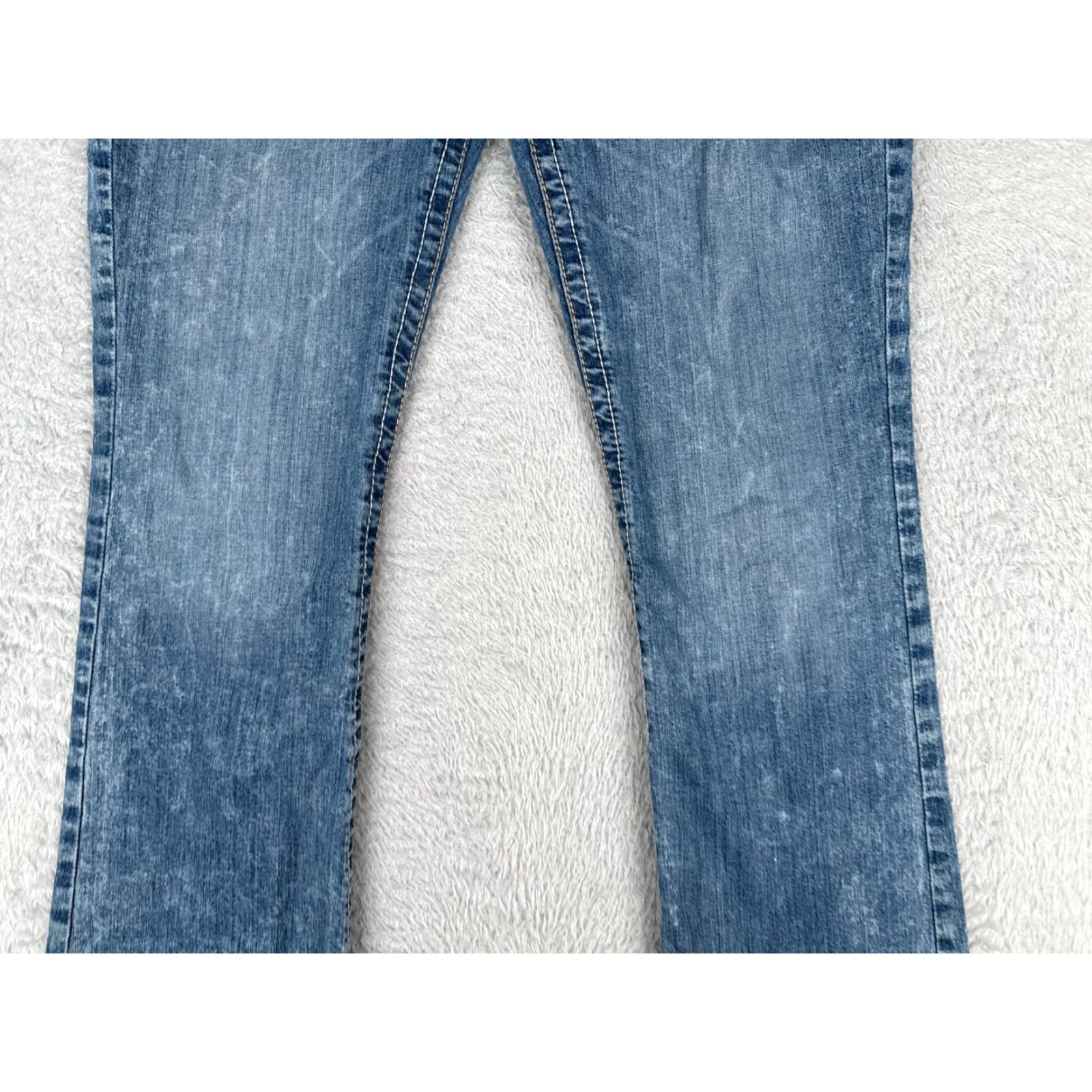 Vintage Cruel Girl Jeans Bootscut Denim 32x35 Juniors Blue Embroidered Zip Pocket 5-Pocket Size 34" / US 12 / IT 48 - 3 Thumbnail