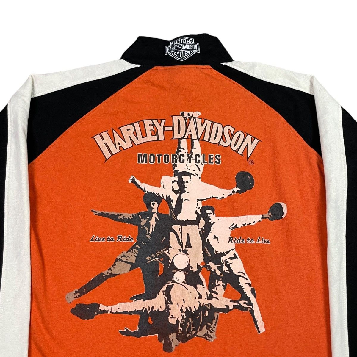 Harley Davidson Harley Davidson Sweater Womens XL Quarter Zip Y2K Stained Size XL / US 12-14 / IT 48-50 - 2 Thumbnail