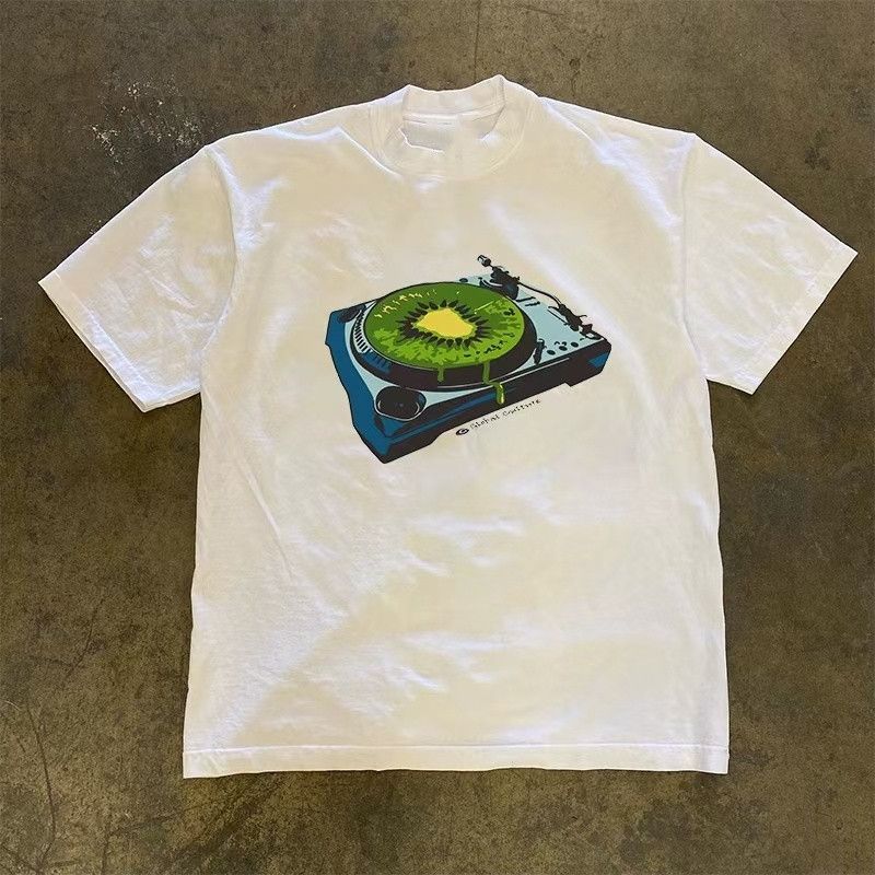 Vintage White retro kiwi CD print t-shirt Size US M / EU 48-50 / 2 - 1 Thumbnail