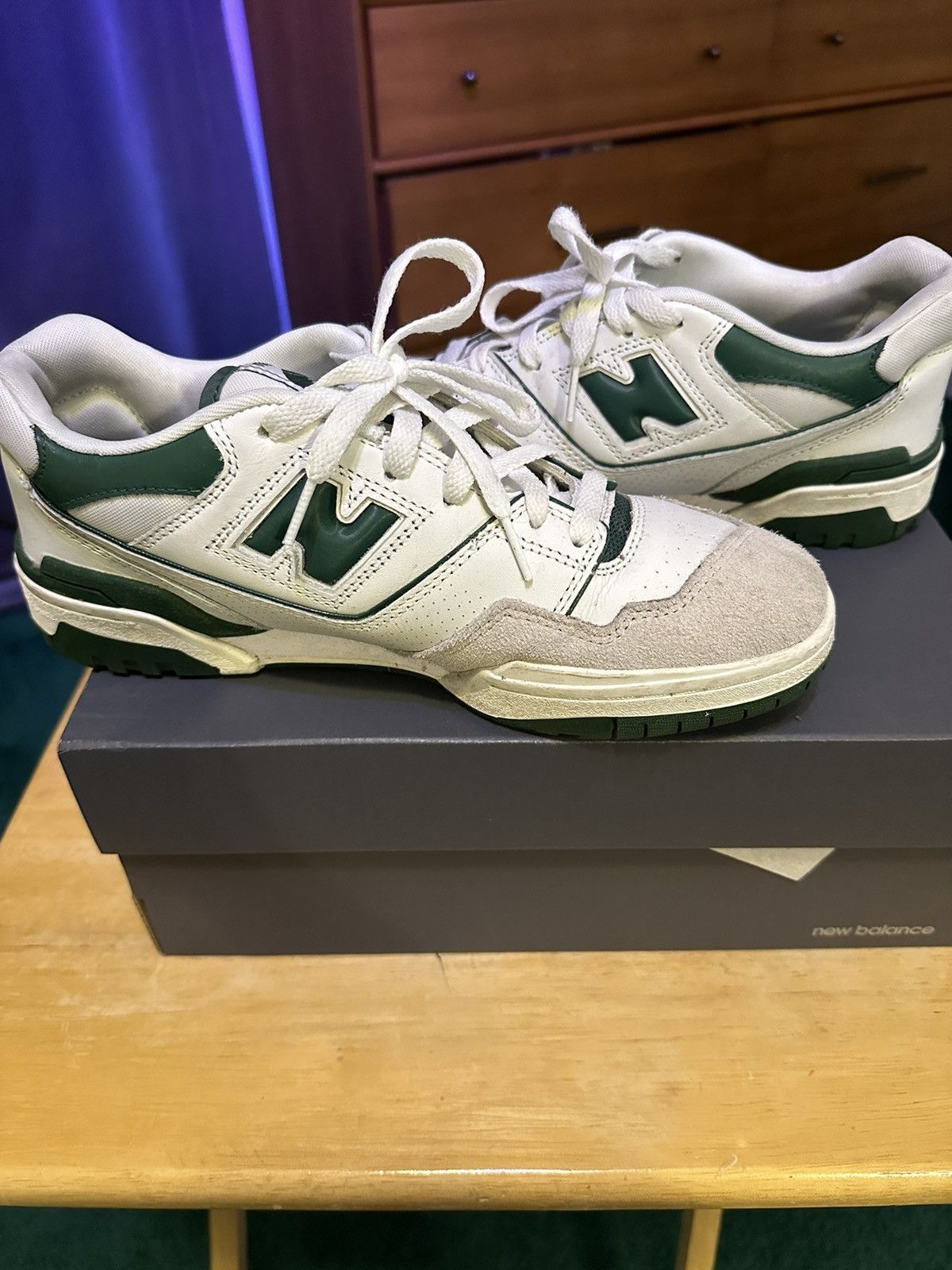 New Balance New Balance 550 White Green Size US 8.5 / EU 41-42 - 7 Thumbnail